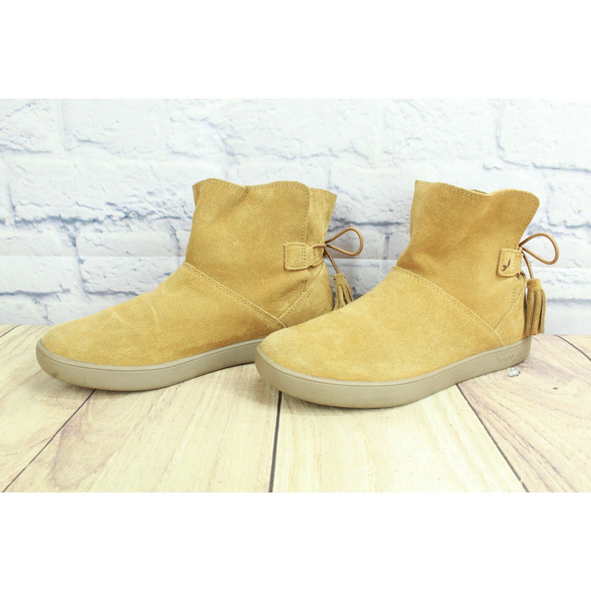 Koolaburra Koolaburra by UGG Skyller Chestnut Suede Bow Tassel Booties Size US 6 / IT 36 - 2 Thumbnail