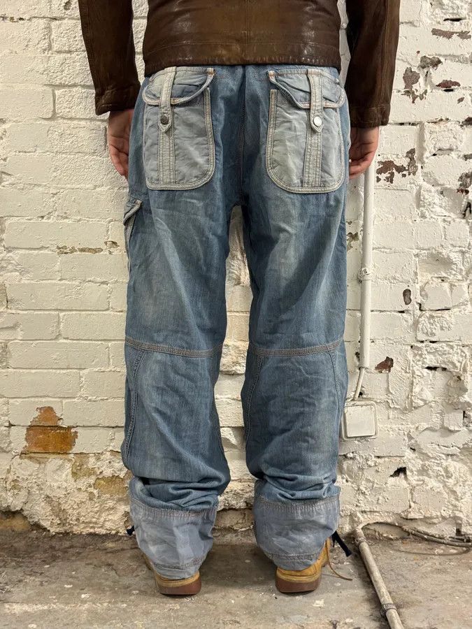 Dolce & Gabbana SS2006 Dolce & Gabbana Cargo Fluid Denim Jeans Size US 37 - 3 Thumbnail