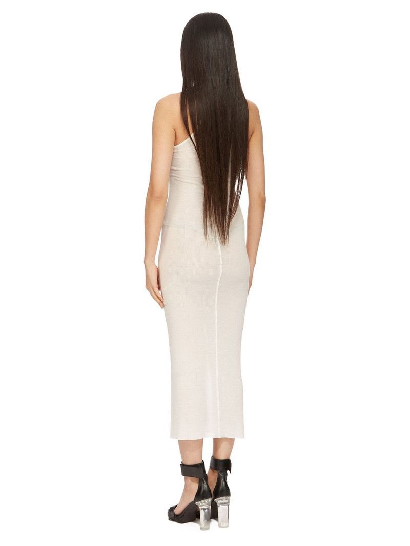 Rick Owens o1y0126 Midi Dress in White Size S / US 4 / IT 40 - 3 Thumbnail