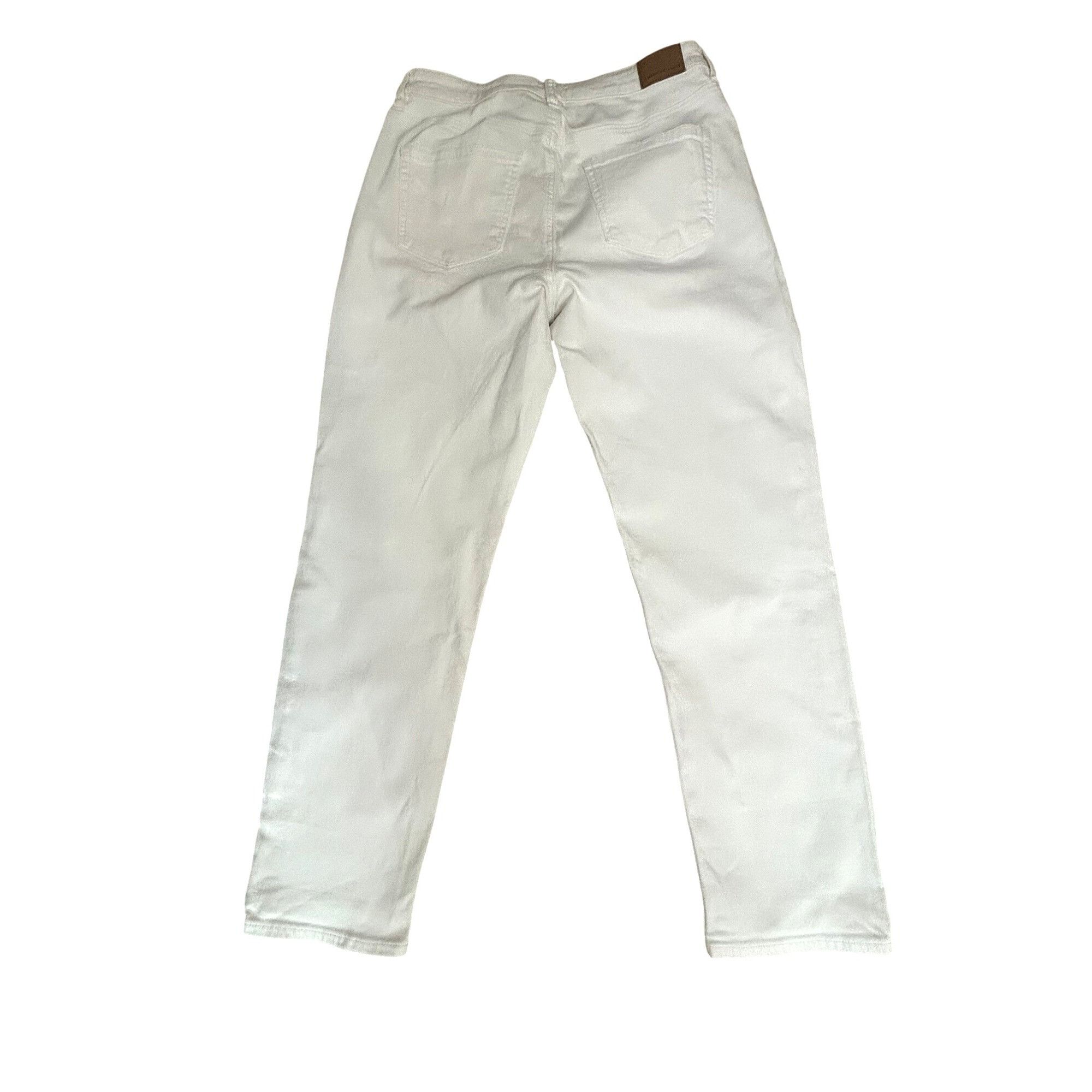 American Eagle Outfitters American Eagle Women’s White Jeans 8 Regular Ankle Tapered S Size 30" / US 8 / IT 44 - 13 Thumbnail