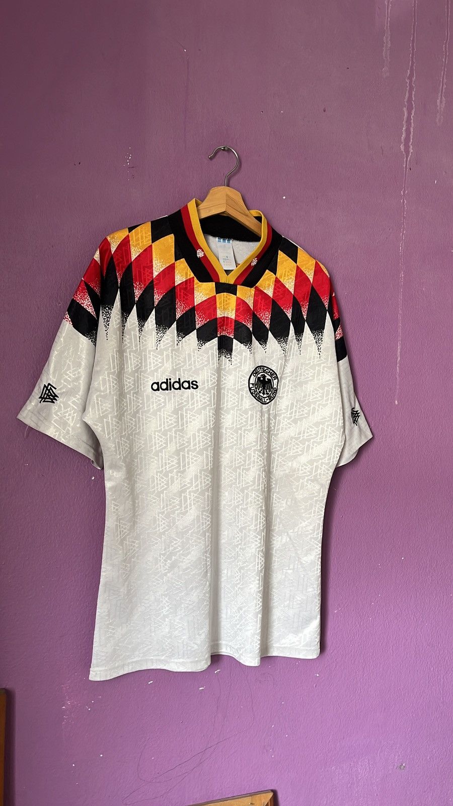 Vintage Vintage 1994/96 Germany Home Football Jersey Adidas Size US L / EU 52-54 / 3 - 1 Thumbnail