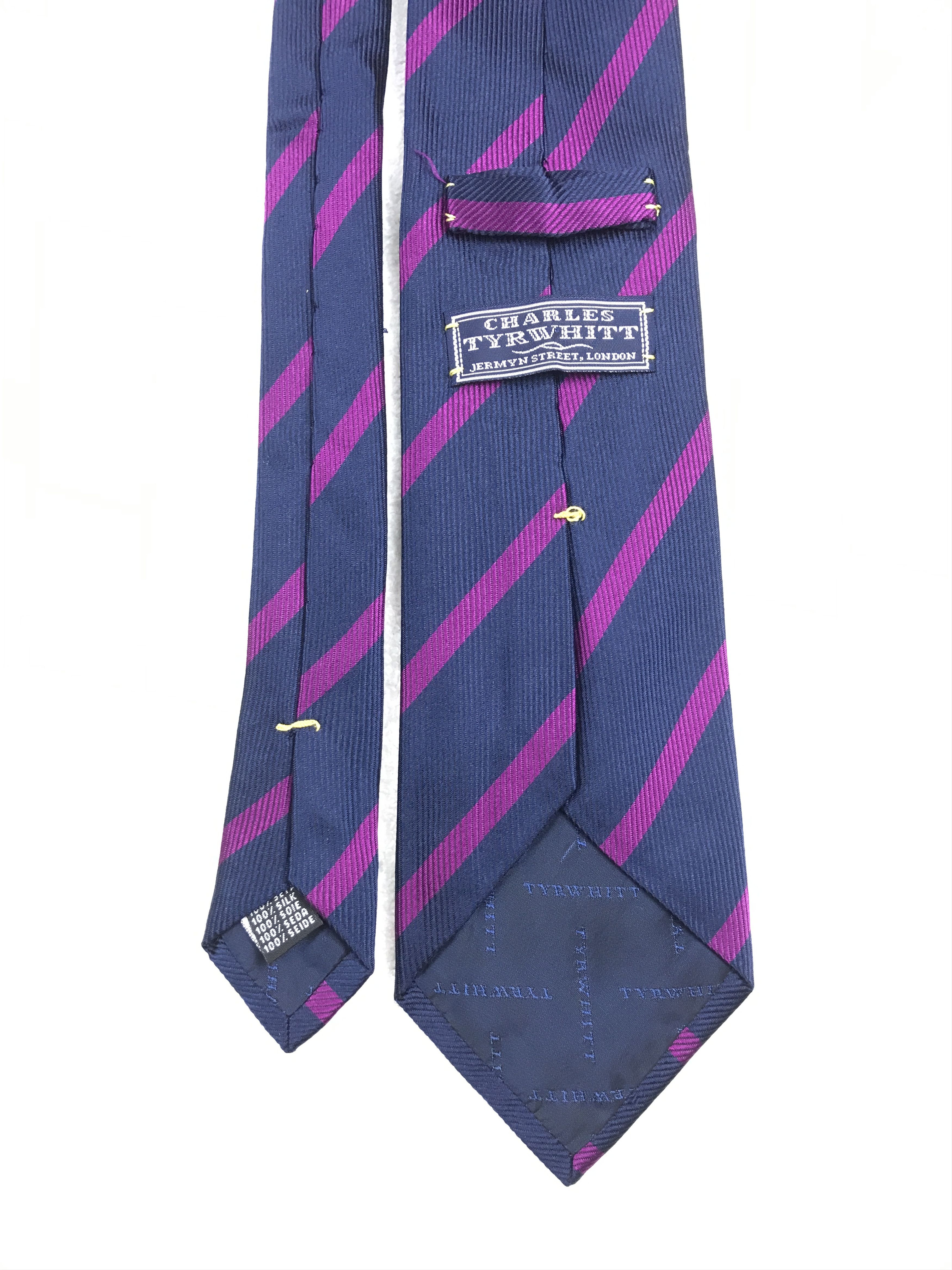 Charles Tyrwhitt × Vintage Vintage Charles Tyrwhitt Silk Necktie Size ONE SIZE - 4 Thumbnail