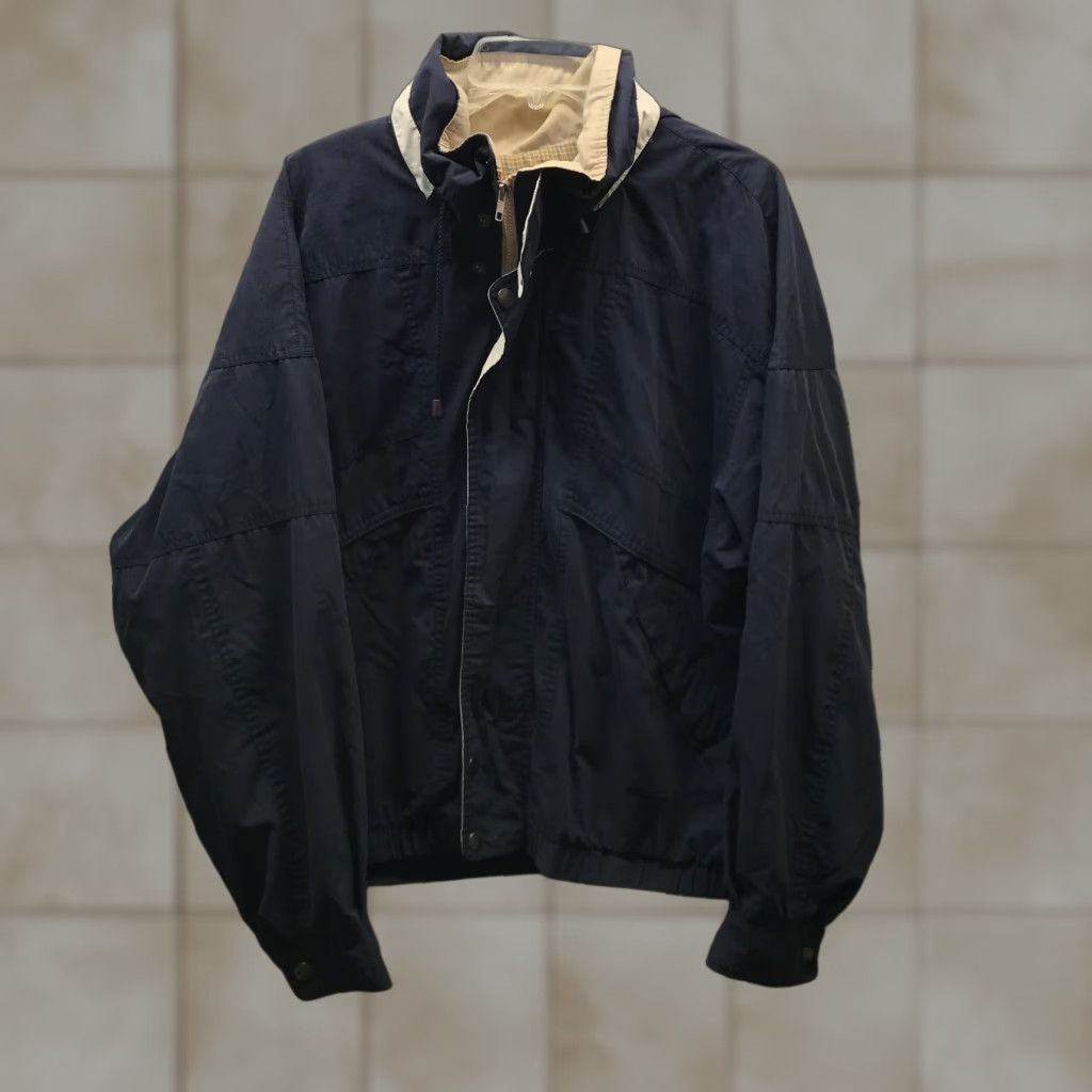 Vintage VINTAGE TownCraft Jacket Mens Adult Large Blue 80s Motorcycle Hooded Zip Full Zip Style: Motorcycle Jacket Accessories: snaps Vintage Clothing Size US L / EU 52-54 / 3 - 1 Thumbnail