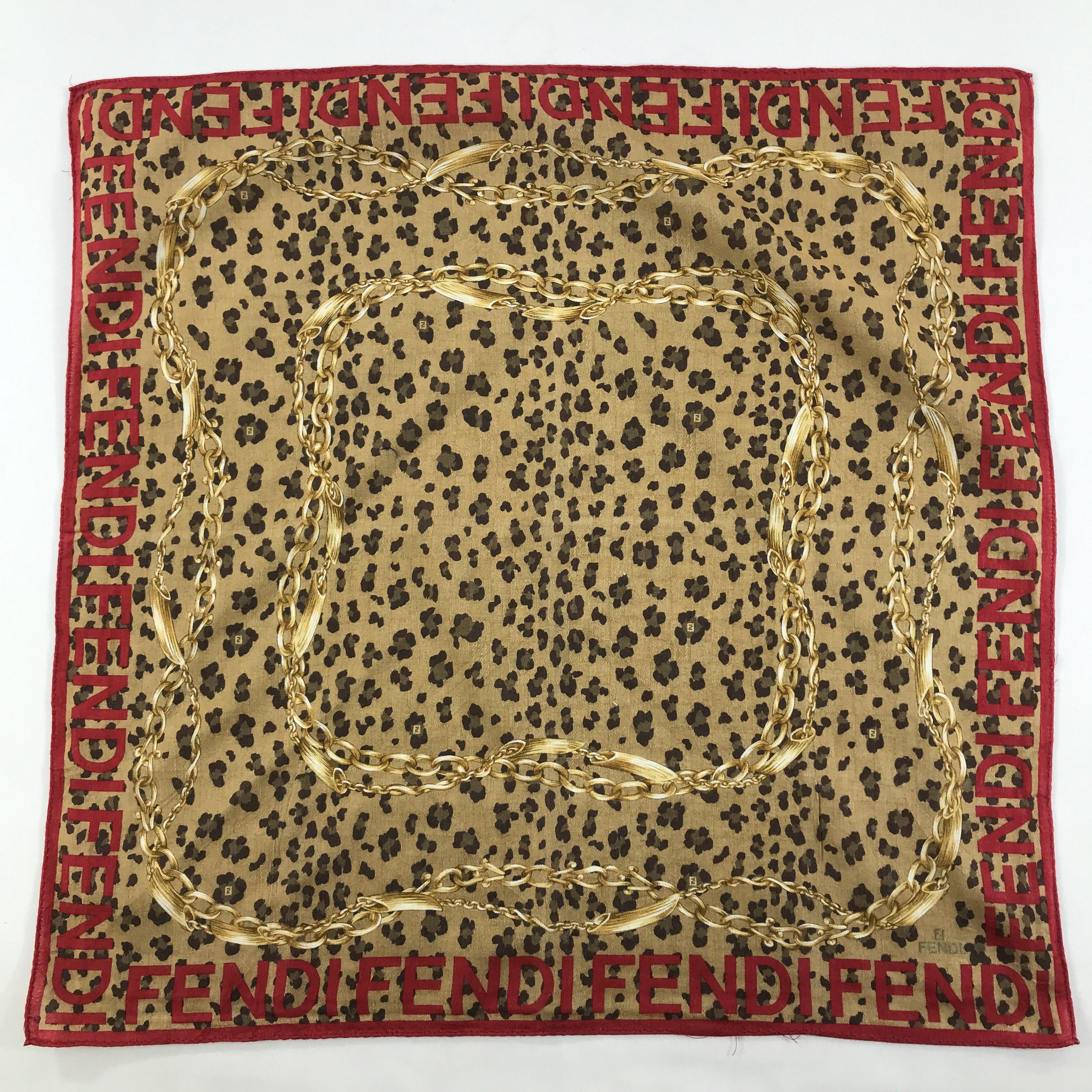 Vintage Vintage Fendi Bandana / Handkerchief / Neckerchief - S1450 Size ONE SIZE - 1 Thumbnail
