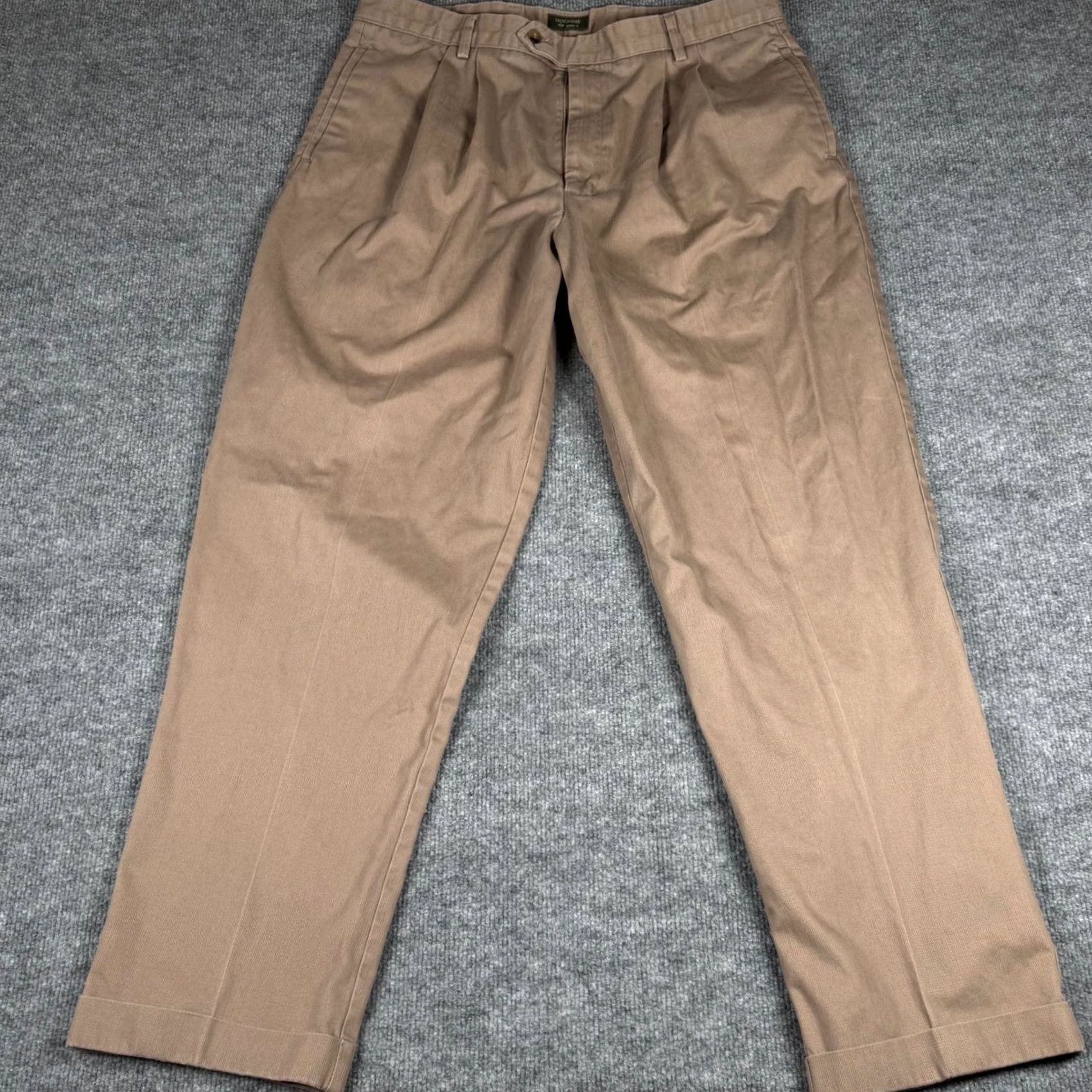 Dockers VINTAGE Dockers Pants Khaki Corduroy Relaxed Fit Pleated 38x30 Waist 36 Y2K 90s Mens Size US 36 / EU 52 - 3 Thumbnail