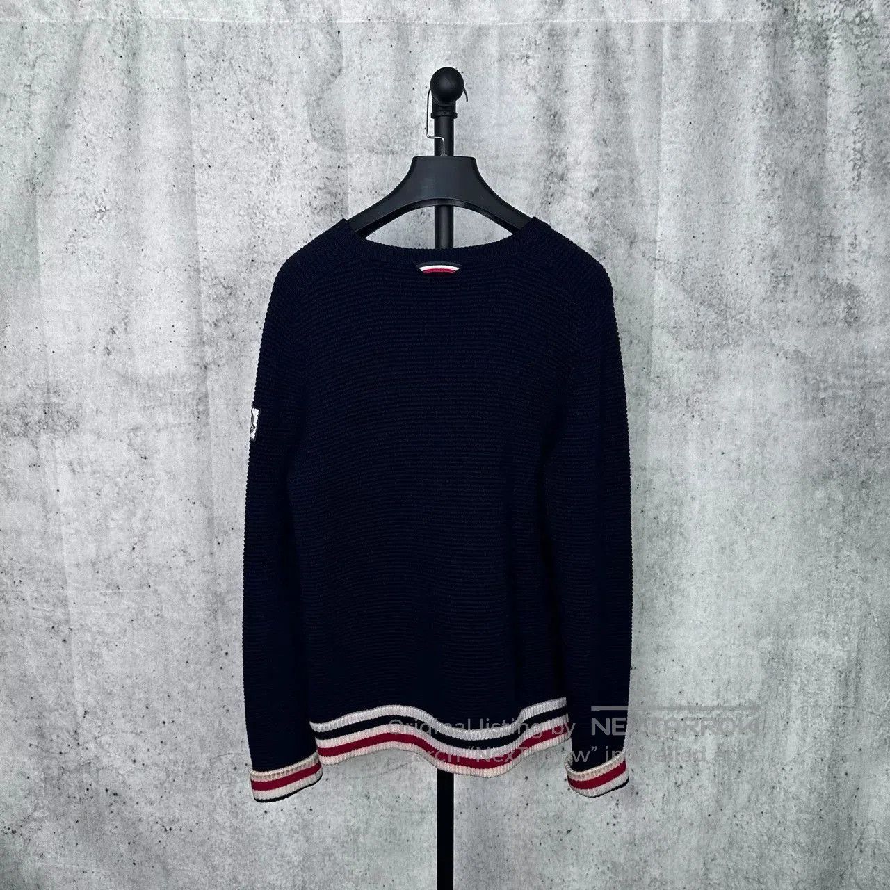 Japanese Brand Moncler Thom Browne Striped Sleeve Sweater. Size US M / EU 48-50 / 2 - 2 Thumbnail