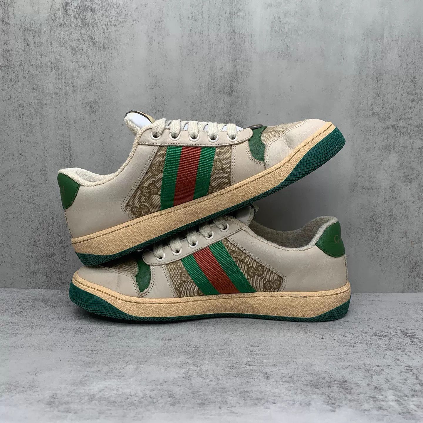 Gucci Gucci distressed sneakers green heel 37 EUR 98 new Size US 6.5 / IT 36.5 - 3 Thumbnail