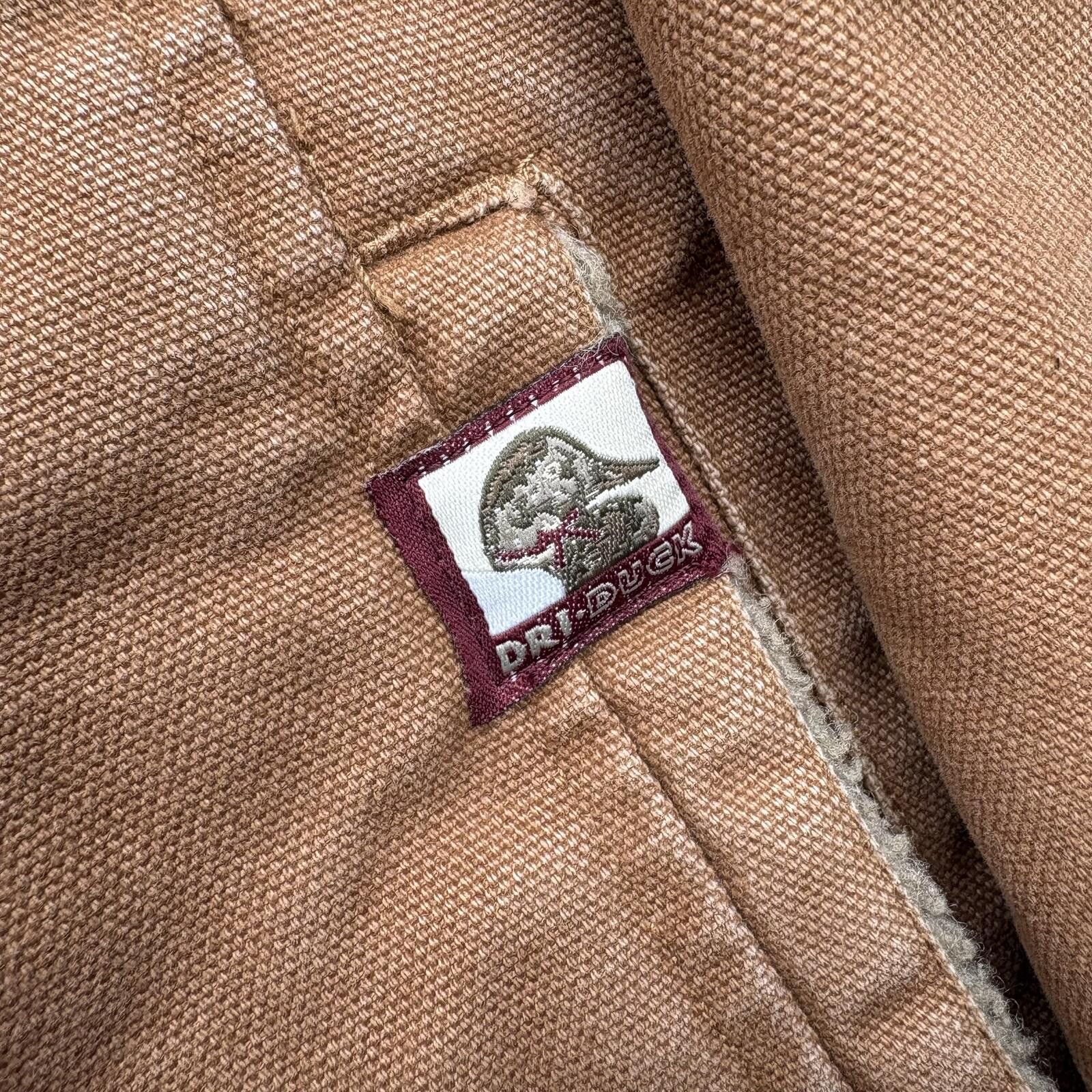 Vintage Vintage Carhartt Style Dri Duck Canvas Sherpa Lined Jacket Size L / US 10 / IT 46 - 4 Thumbnail