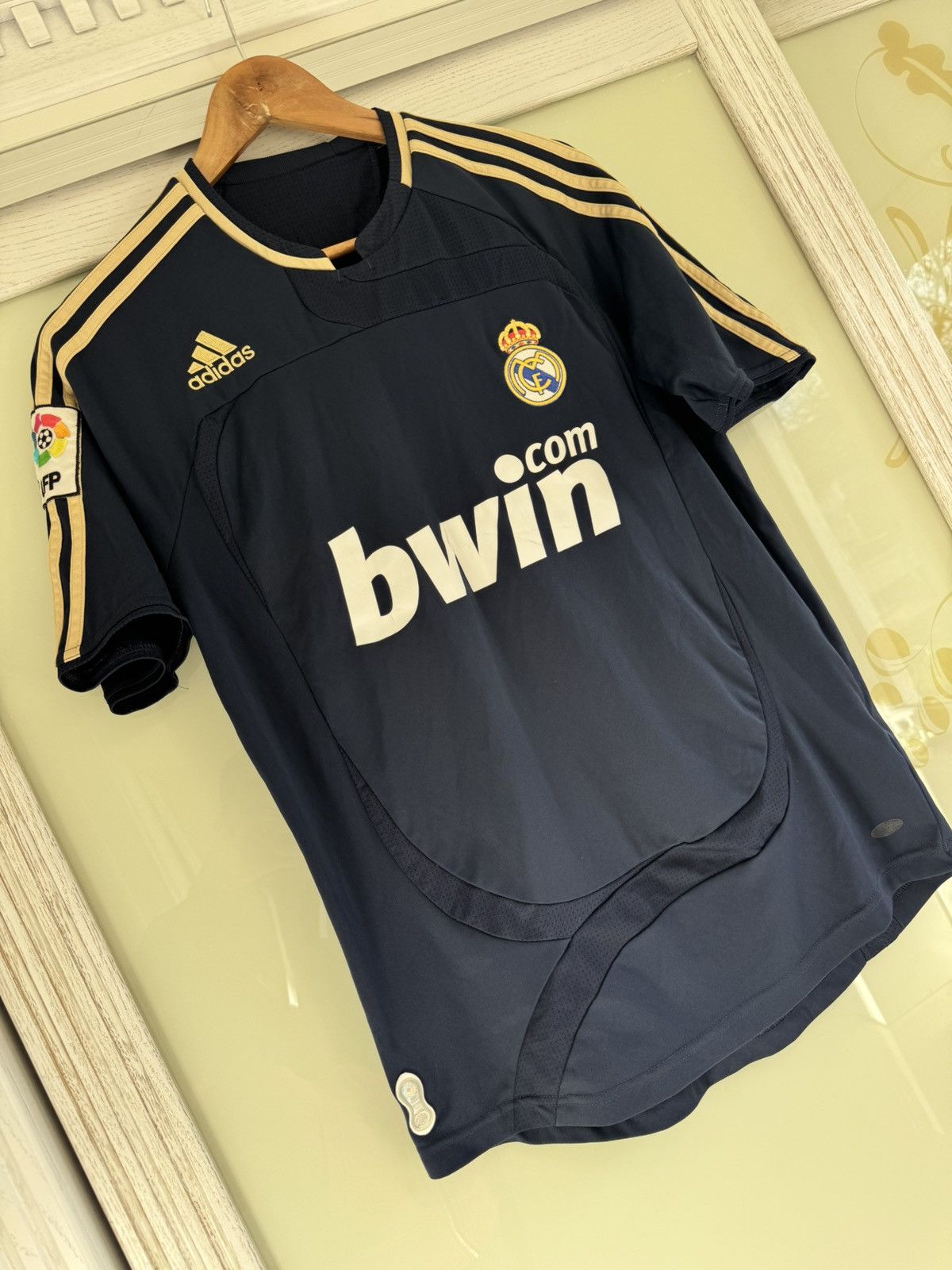 Adidas Real Madrid 2007-2008 Away Soccer Jersey Football Shirt Kit Size US S / EU 44-46 / 1 - 4 Thumbnail