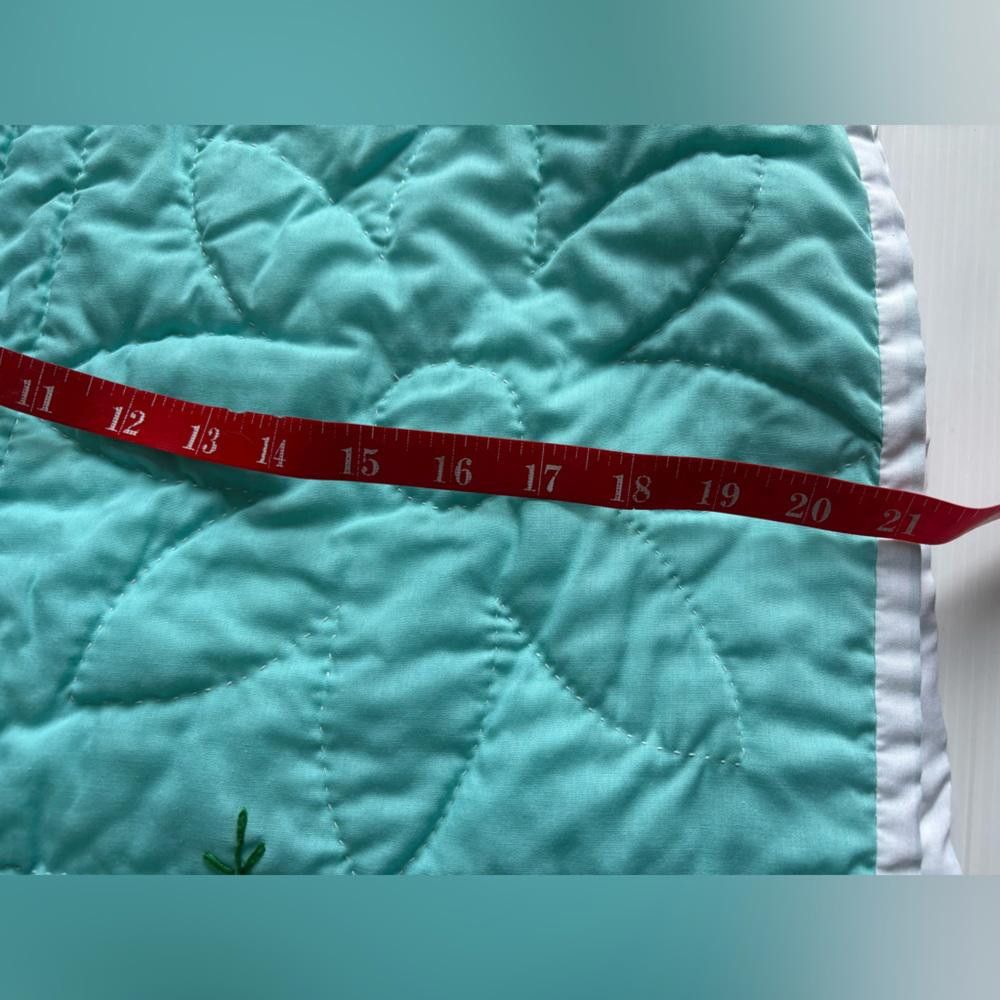 Designer Vintage Blue Rabbit Quilted Blanket for Toddler’s Bed Size ONE SIZE - 3 Thumbnail