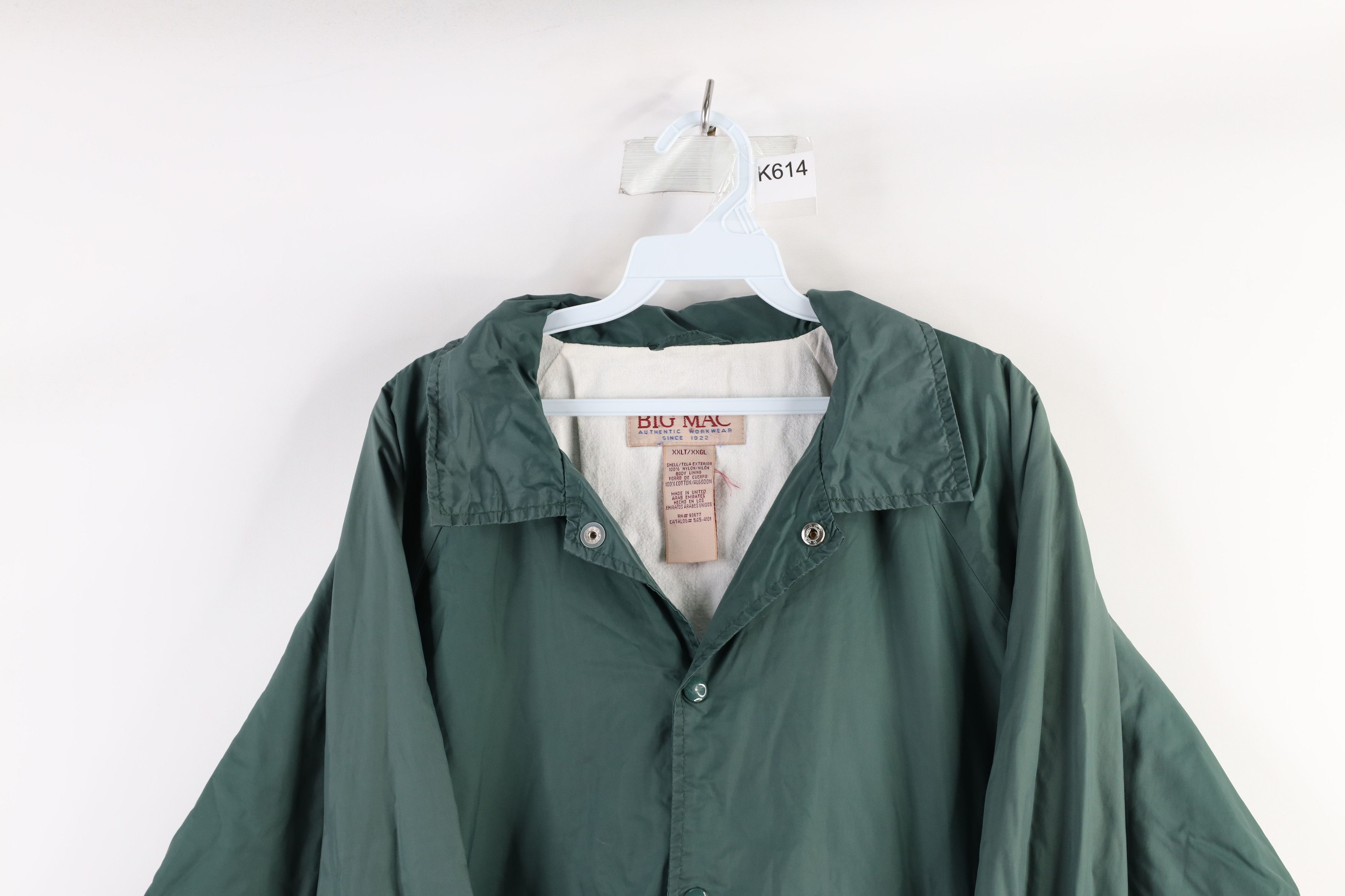 Vintage Vintage 90s Big Mac Coach Coaches Jacket Green Size ONE SIZE - 2 Thumbnail