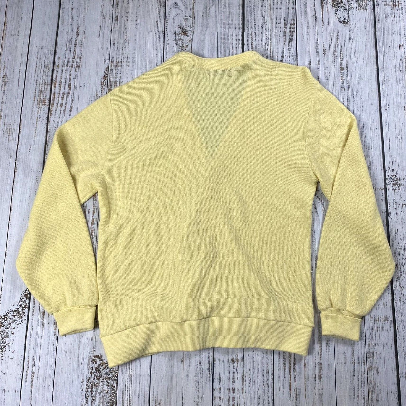 Jantzen VINTAGE JANTZEN 90s BANANA YELLOW CARDIGAN SWEATER ACRYLIC SIZE XL MENS Size US XL / EU 56 / 4 - 8 Thumbnail