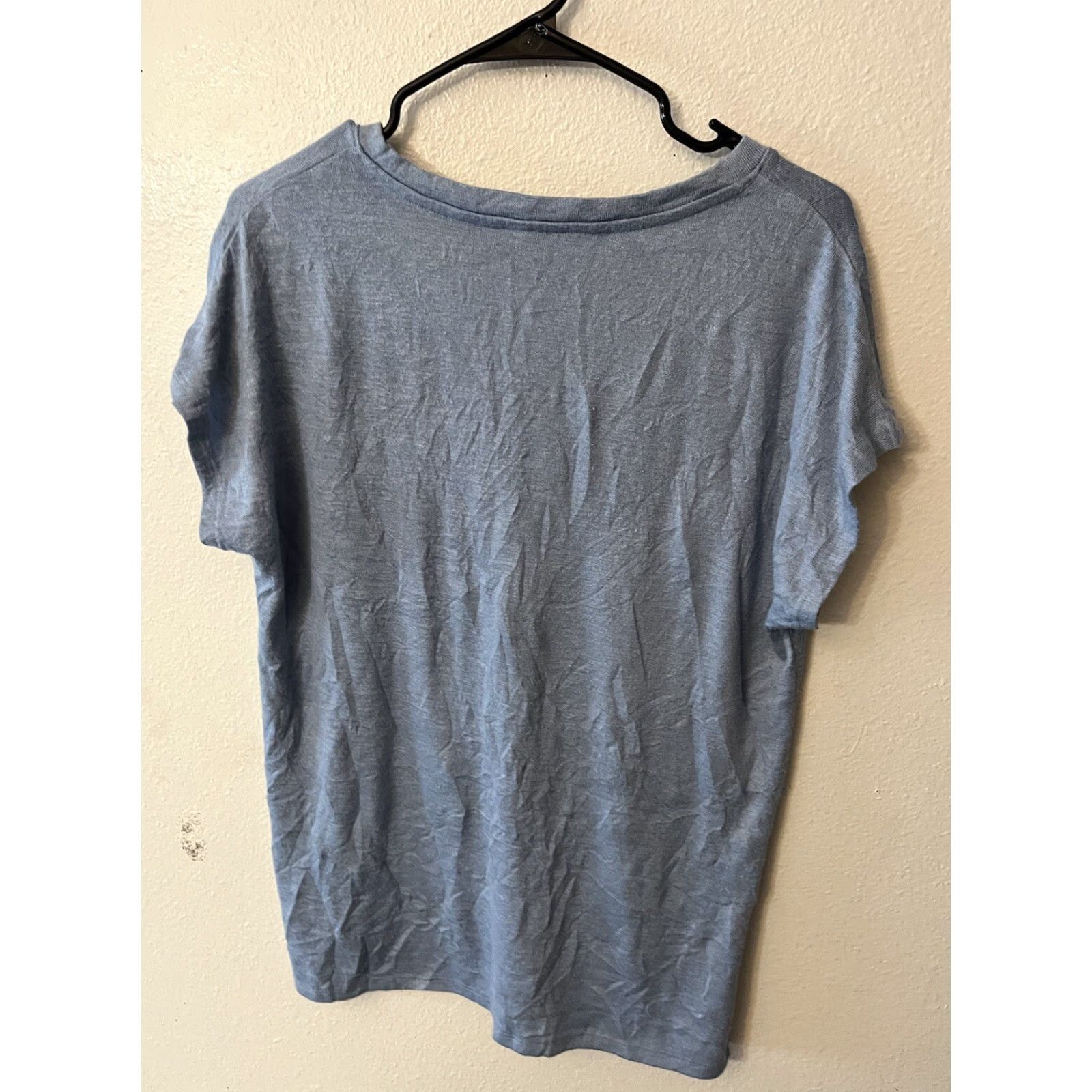 Orvis Orvis Blouse Shirt Knit V-Neck Cap Sleeve Blue Women S Relaxed Fit Size S Adaptive Thoughtfully Structured for Search Size S / US 4 / IT 40 - 3 Thumbnail