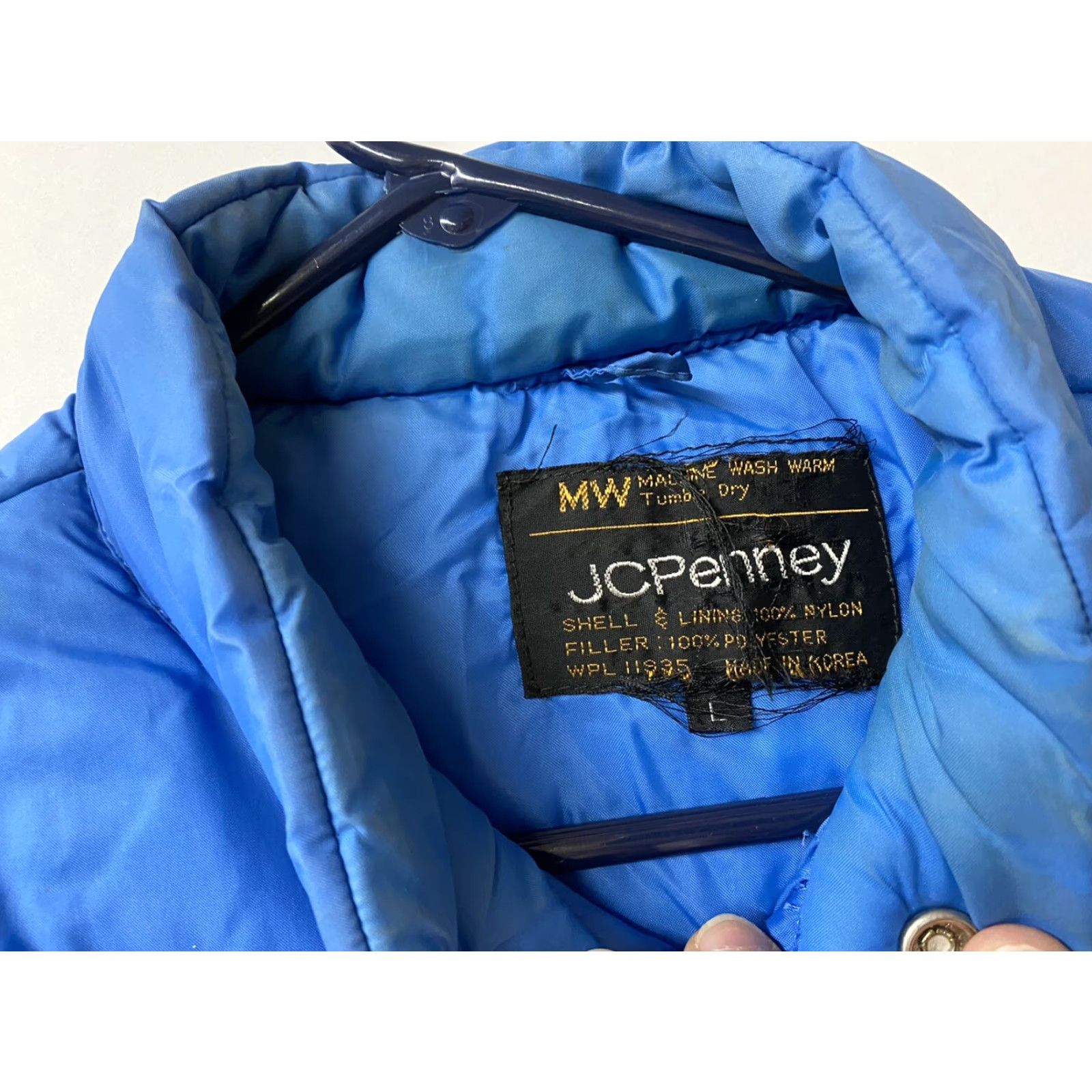 Vintage VINTAGE Jc Penney Blue Puffer Vest Mens L Size Navy Blue Nylon Down Insulated Vest Size US L / EU 52-54 / 3 - 3 Thumbnail