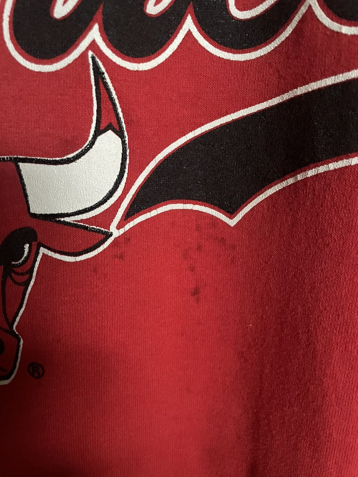 NBA × Vintage Vintage Single Stitch Chicago Bulls t shirt Size US L / EU 52-54 / 3 - 7 Thumbnail