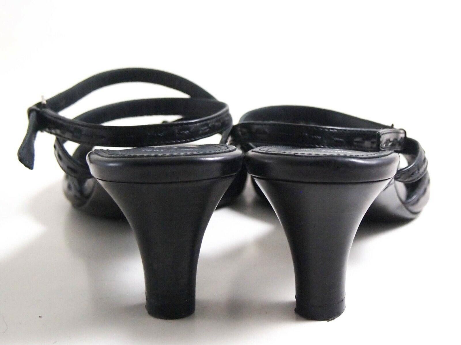 Bally Bally Mid Heel Sandals Black Leather US 5.5 EU 36 Size US 5.5 / IT 35.5 - 6 Thumbnail