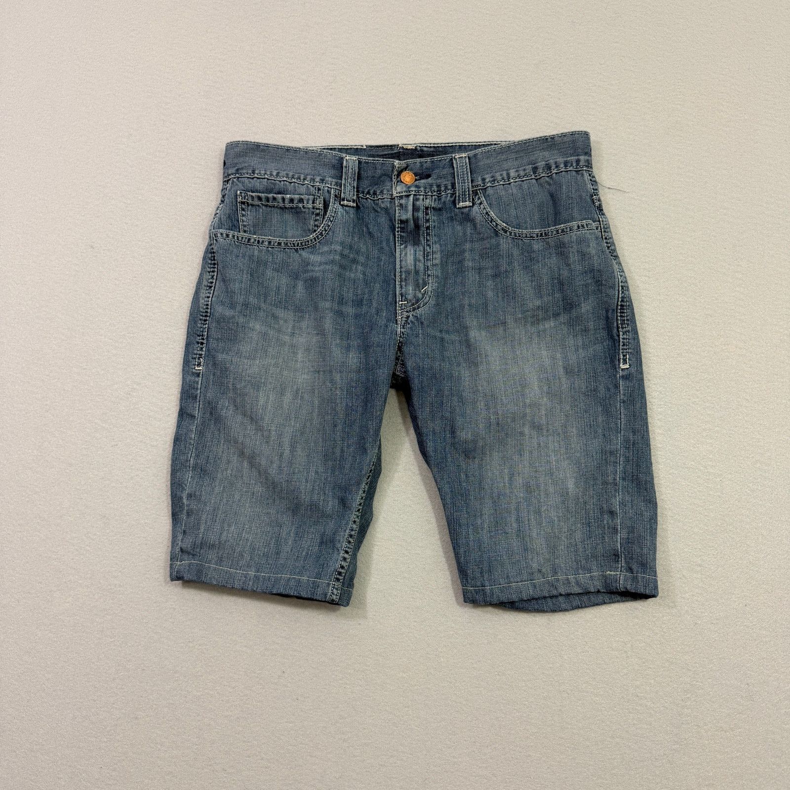 Levi's Vintage Levis 511 Jean Shorts Mens 33 Blue 11" Inseam Skinny Size US 33 - 1 Thumbnail