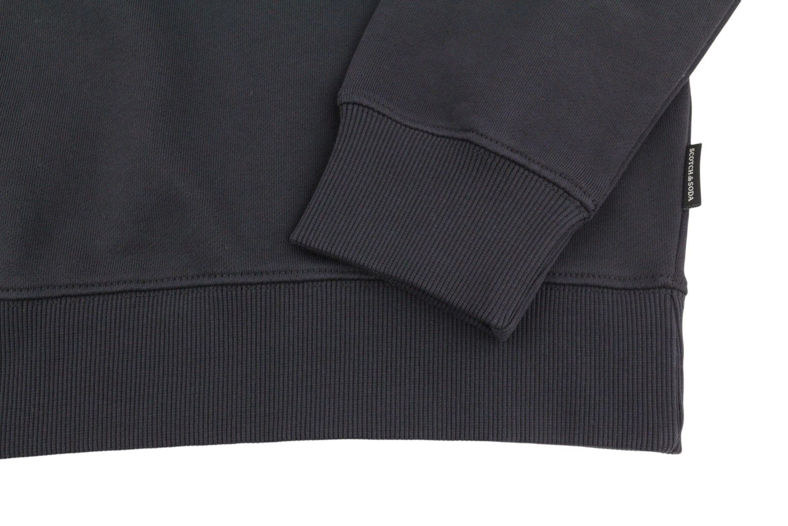 Scotch & Soda M Washed Black Cotton Patterned Sweatshirt 88550 Size US M / EU 48-50 / 2 - 5 Thumbnail