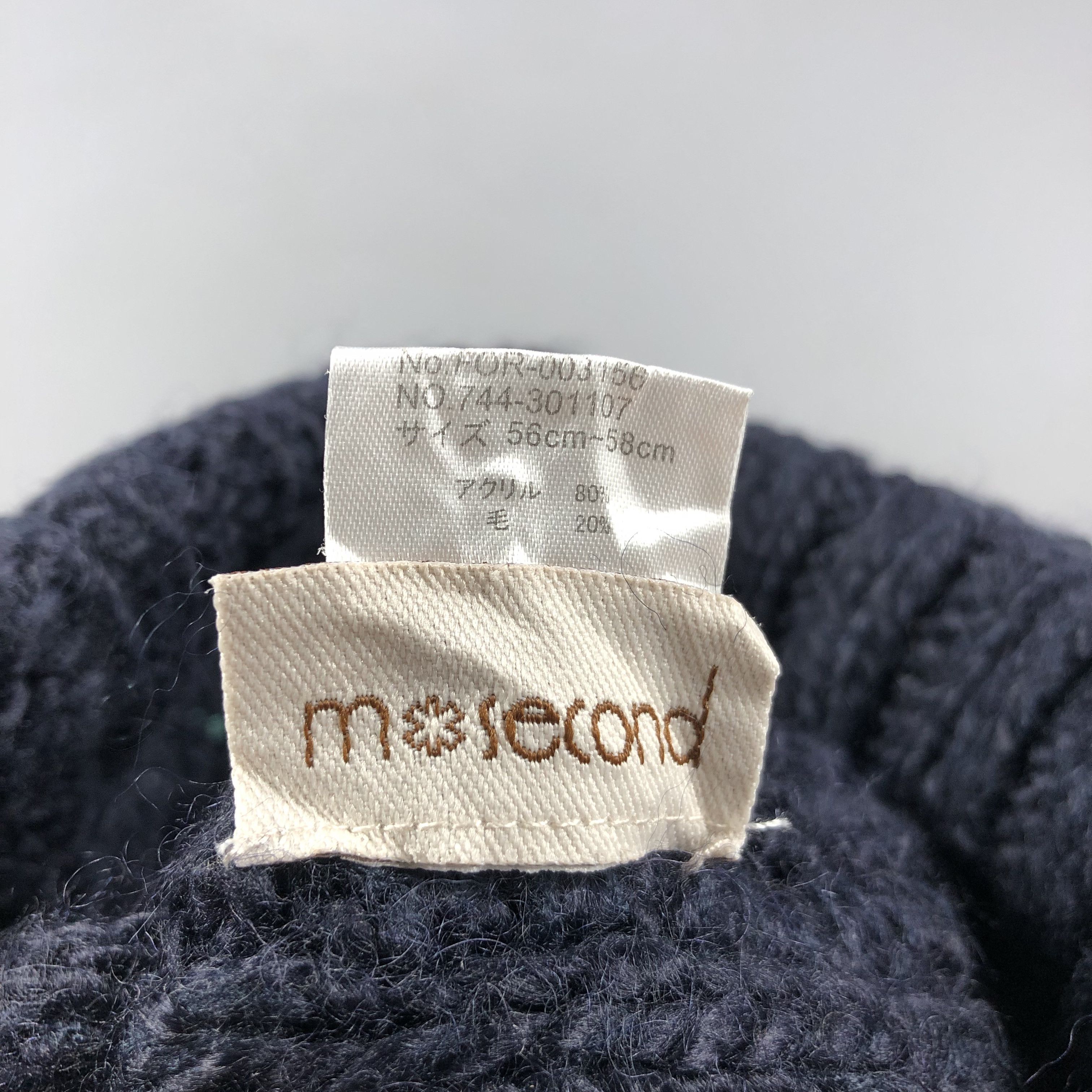 Vintage M Second Cable Knit Bobble Wool Beanie Snowcap Snow Hat B703 Size ONE SIZE - 4 Thumbnail