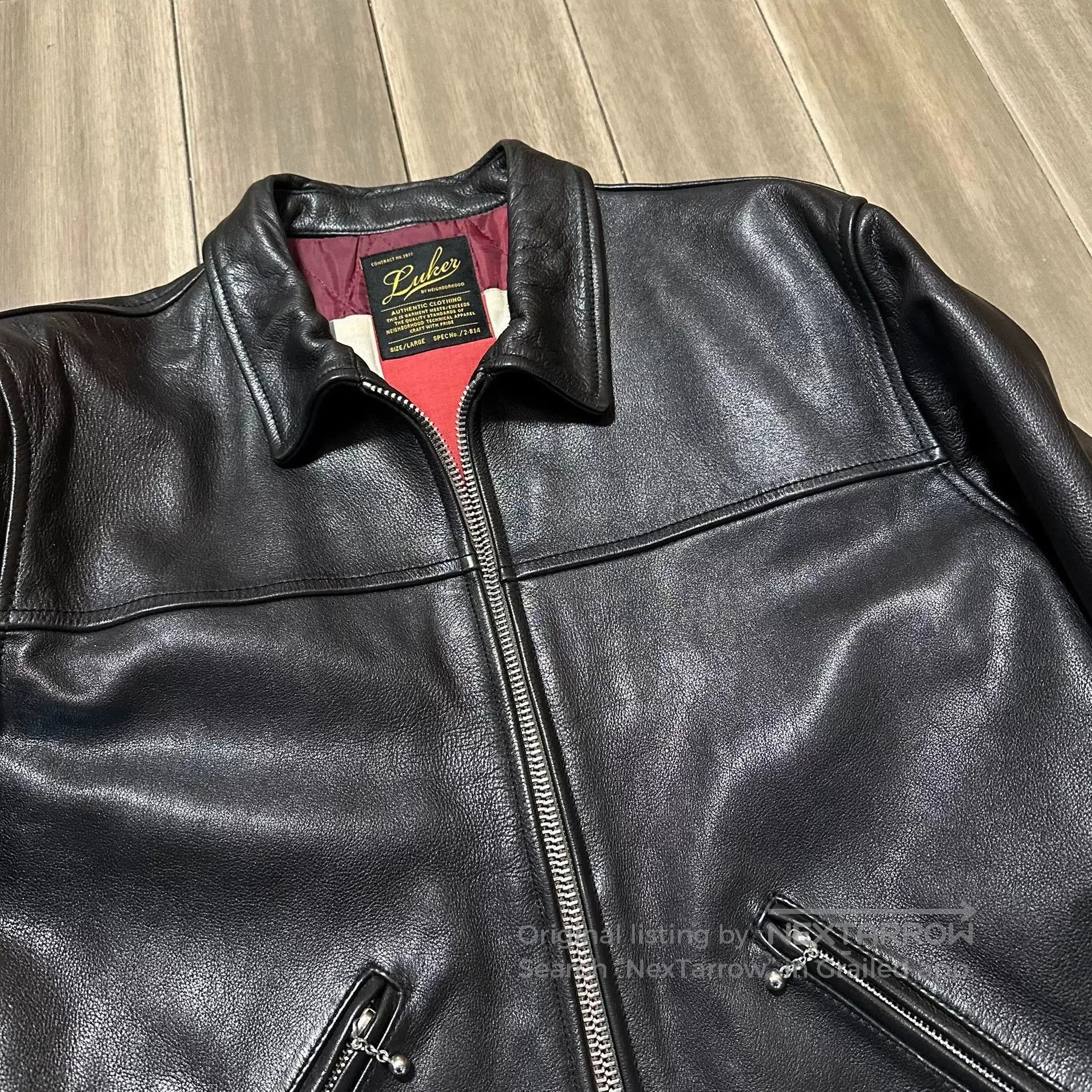 Neighborhood Neighborhood Luker Leather Motorcycle Jacket. Size US L / EU 52-54 / 3 - 2 Thumbnail