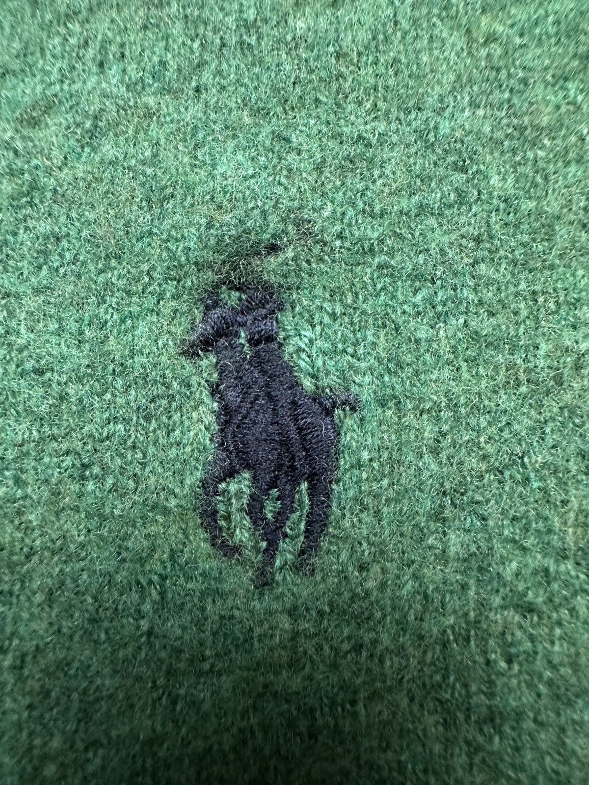 Polo Ralph Lauren Vintage Polo Ralph Lauren Merino Wool Green Sweater V-Neck Size US S / EU 44-46 / 1 - 7 Thumbnail