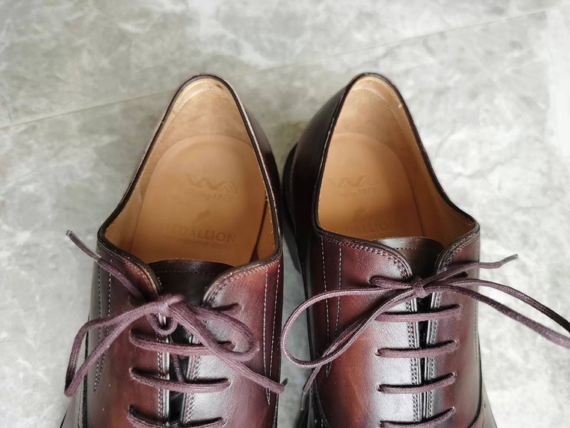 Other WM1978 Handmade Cognac Oxford Dress Shoes 42 360 Stitch Size US 9 / EU 42 - 8 Thumbnail