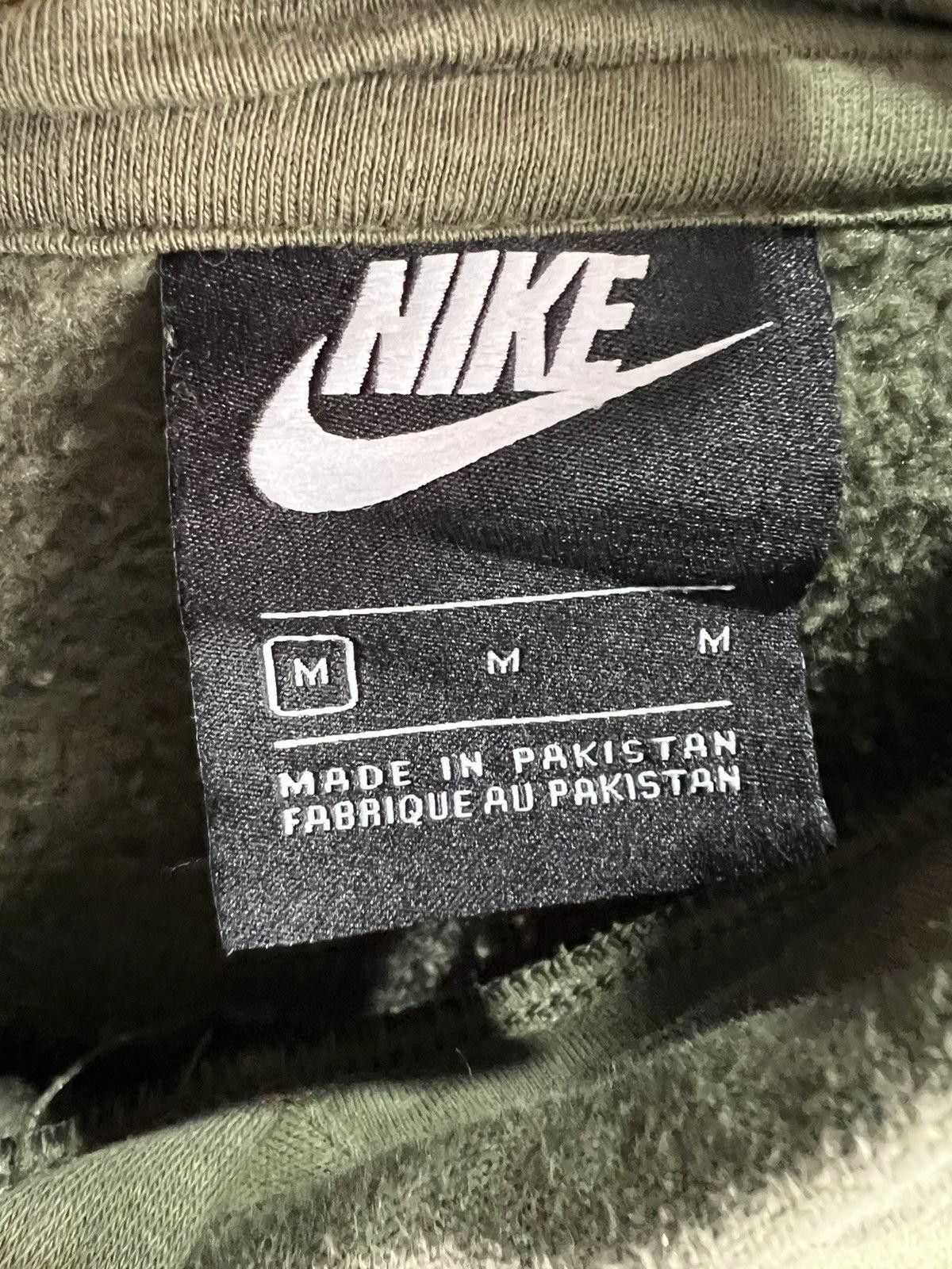 Nike Vintage Nike Olive Hoodie sweater swoosh check Size US M / EU 48-50 / 2 - 3 Thumbnail