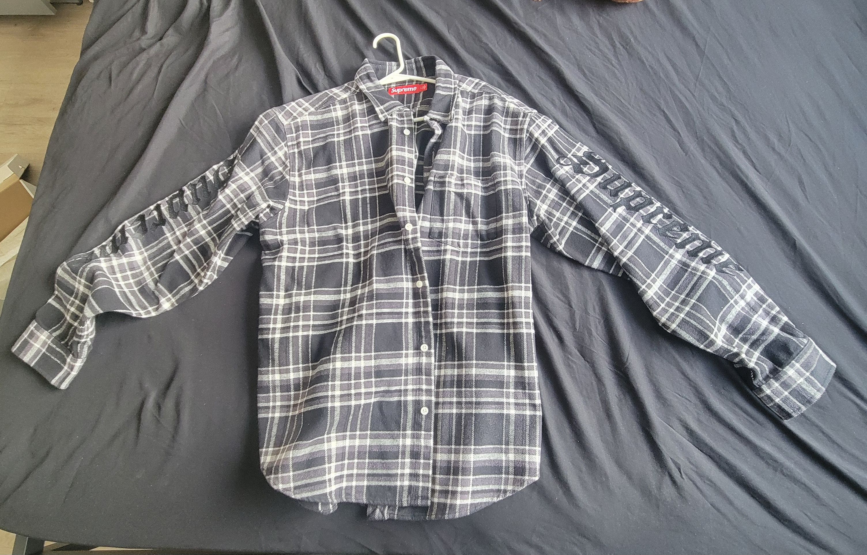 Supreme Old English Plaid Flannel Shirt Size US L / EU 52-54 / 3 - 3 Thumbnail
