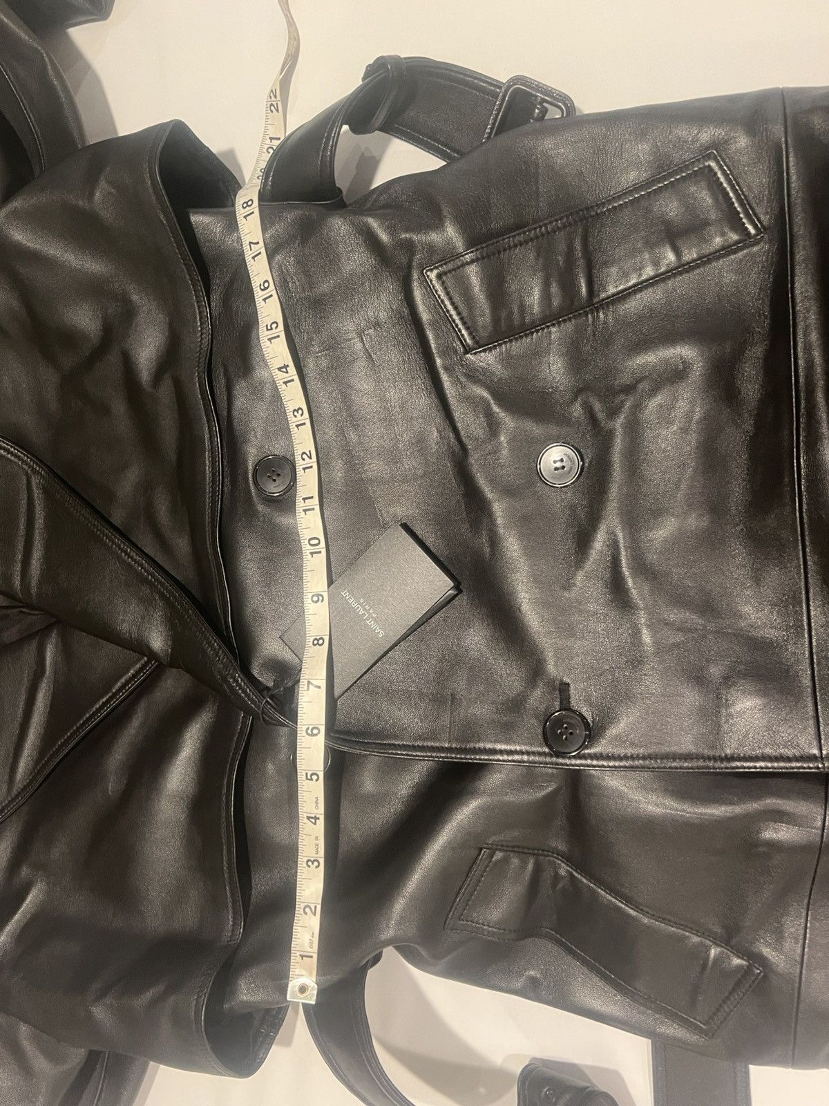 Saint Laurent Paris Saint Laurent men’s leather trench coat. 50/40. $14000 Size US M / EU 48-50 / 2 - 15 Thumbnail