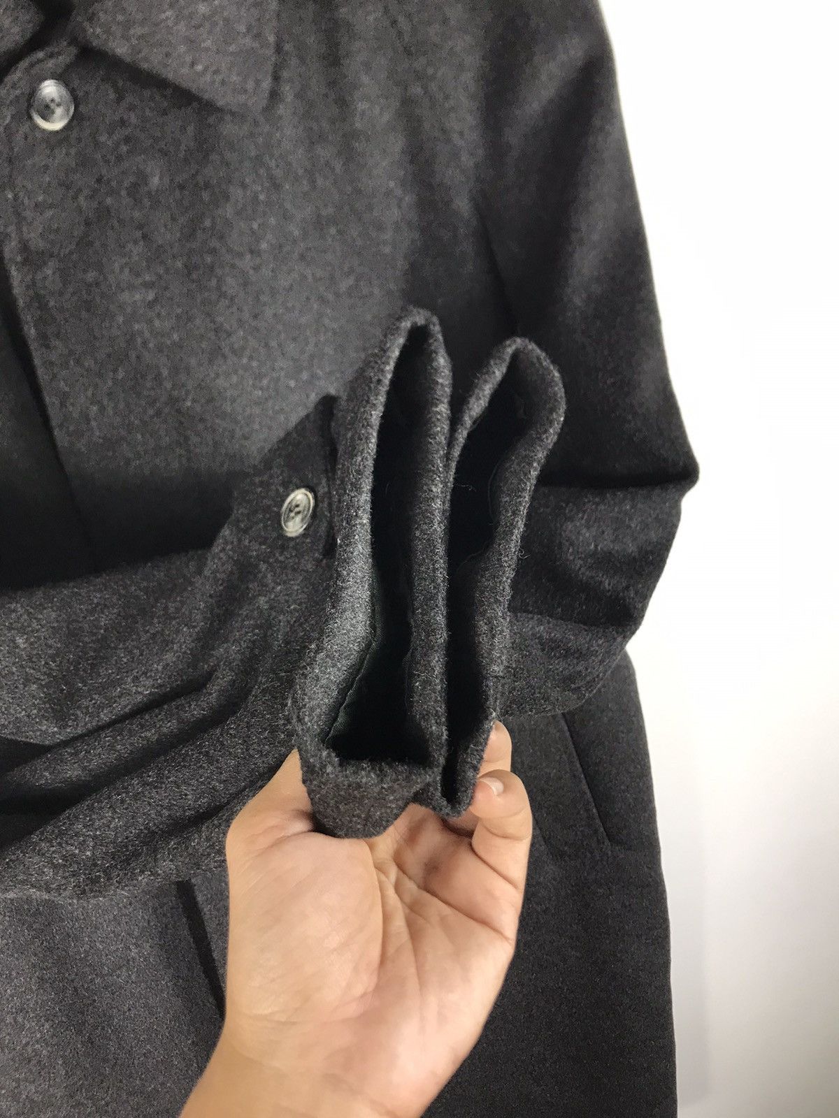 Autumn Cashmere ⚡️Vintage Italy Stefana Landi Cashmere Button Long Coat Size US L / EU 52-54 / 3 - 7 Thumbnail