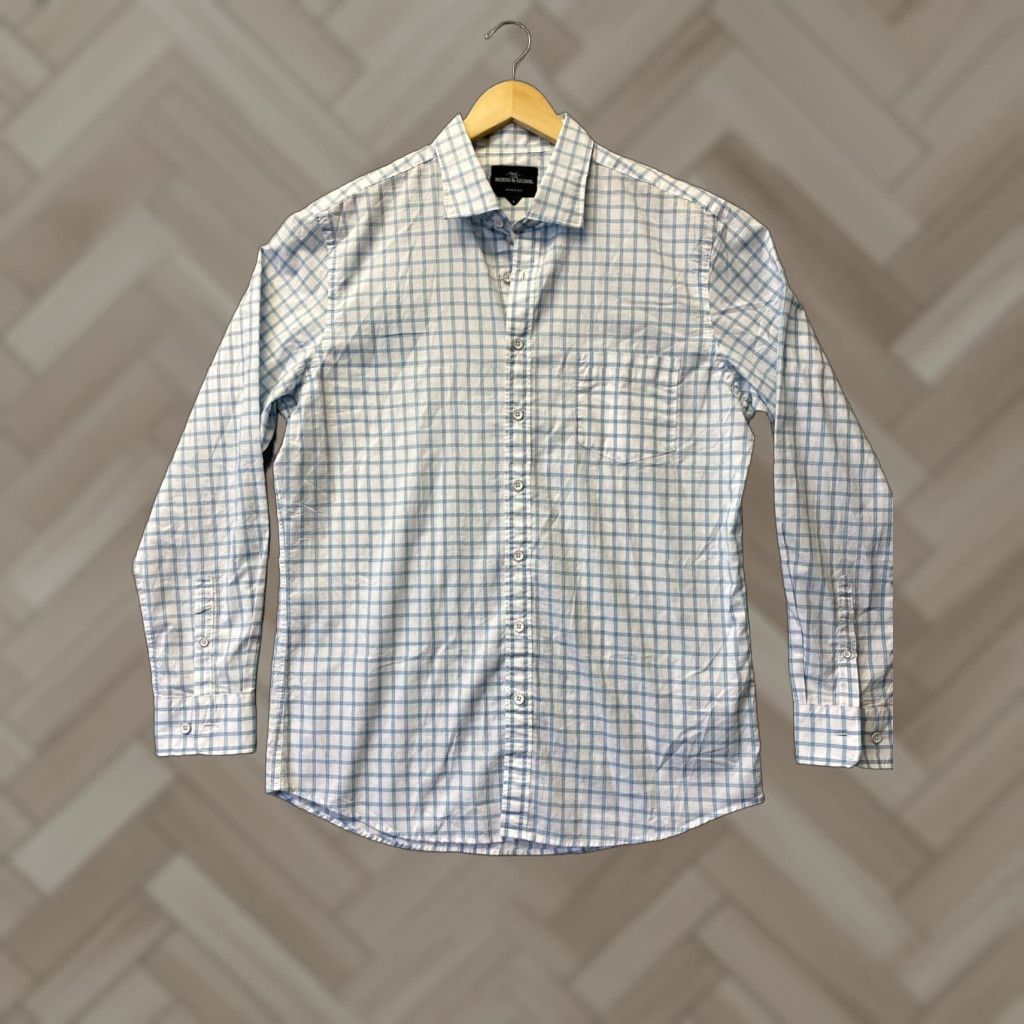 Rodd & Gunn RODD & GUNN Sports Fit Button Up Shirt Mens L White Turquoise Long Sleeve /0093 Size US L / EU 52-54 / 3 - 1 Thumbnail