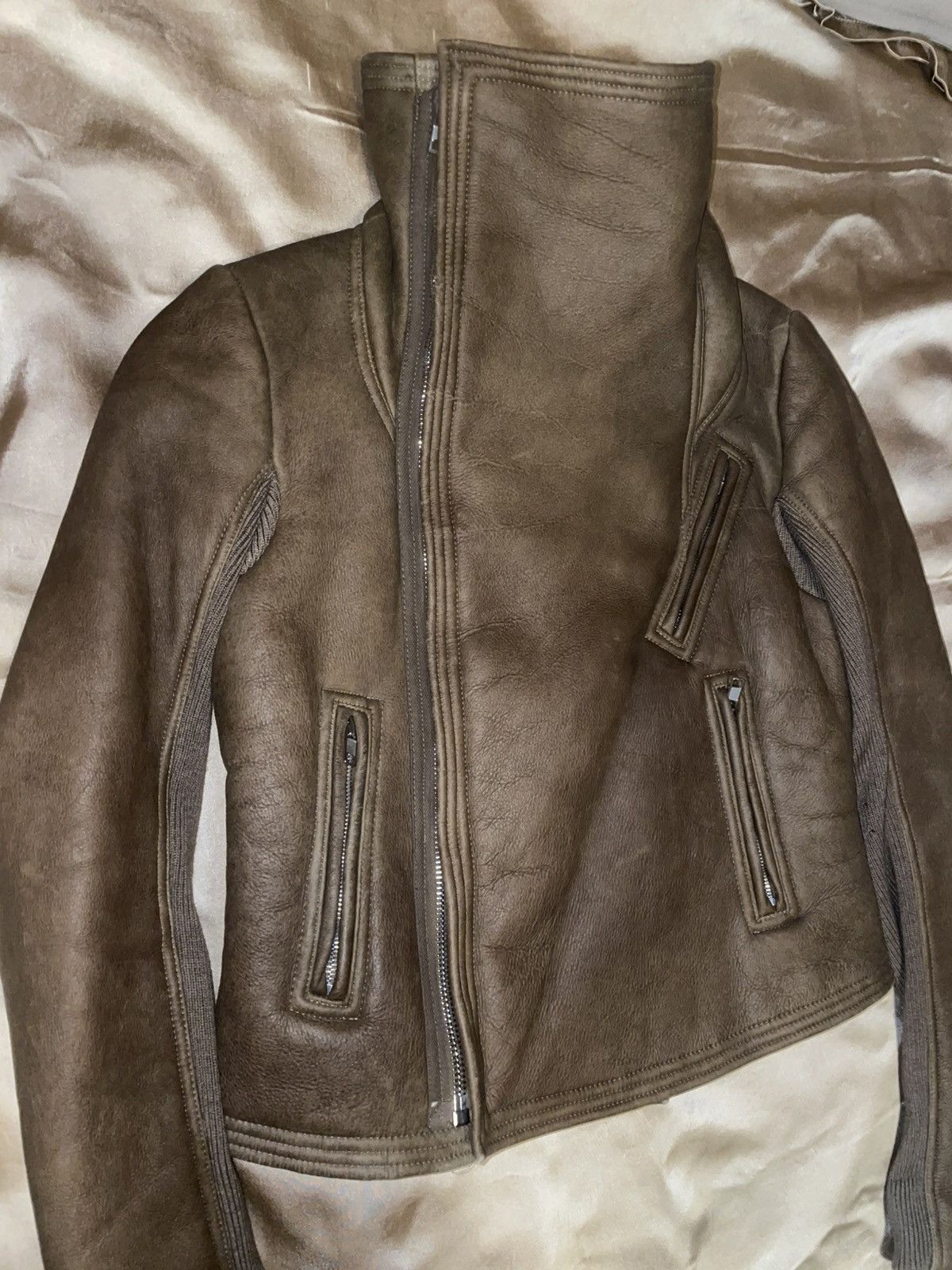 Rick Owens Shearling Leather Jacket