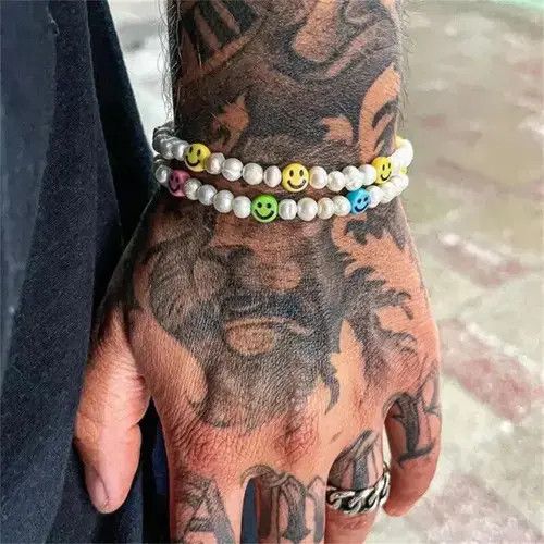 Jewelry Colourfull Smile Mini Beads Bracelet y2k streetwear Size ONE SIZE - 4 Thumbnail