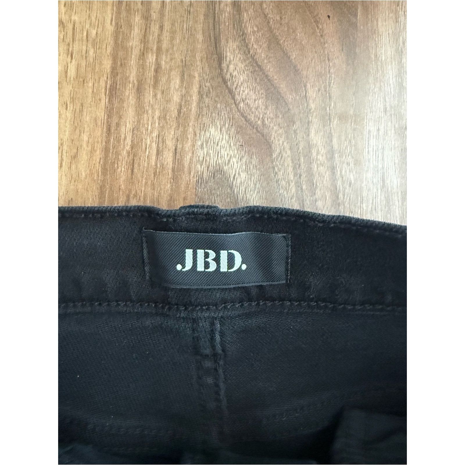 Lulus Lulus Palazzo Black Denim Cuffed High-Rise Wide-Leg Jeans Size 28" / US 6 / IT 42 - 4 Thumbnail