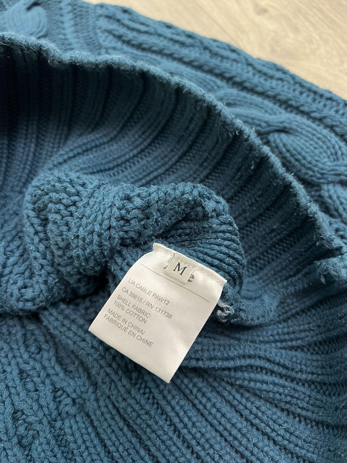 Acne Studios Acne Knit Cable Crop Sweater Size M / US 6-8 / IT 42-44 - 4 Thumbnail