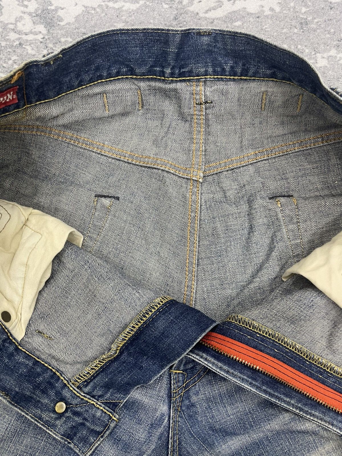 Edwin Vintage Edwin Distressed Salvage denim pants Size US 38 / EU 54 - 10 Thumbnail