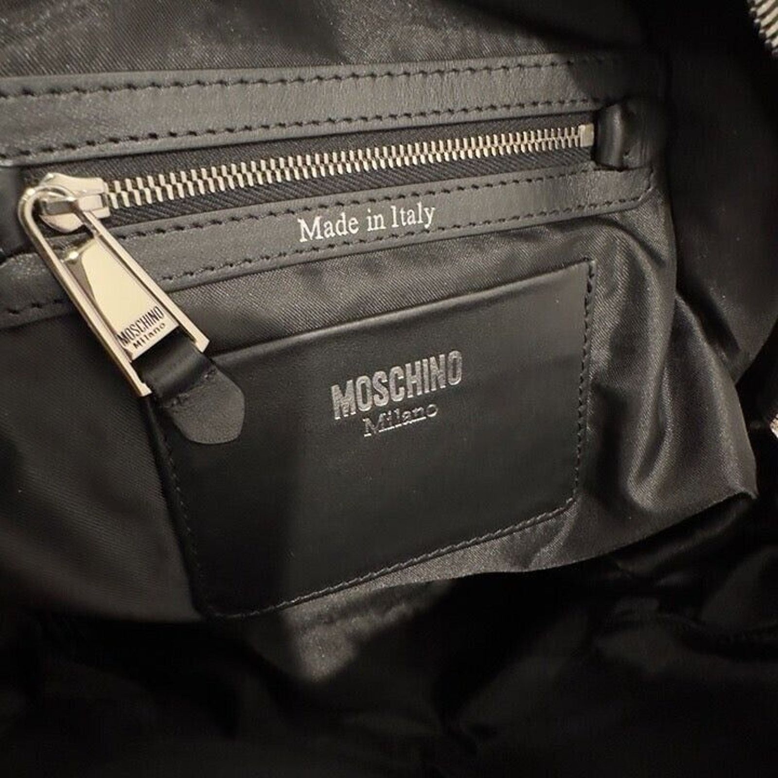 Moschino Moschino Black Fur Backpack Size ONE SIZE - 5 Thumbnail