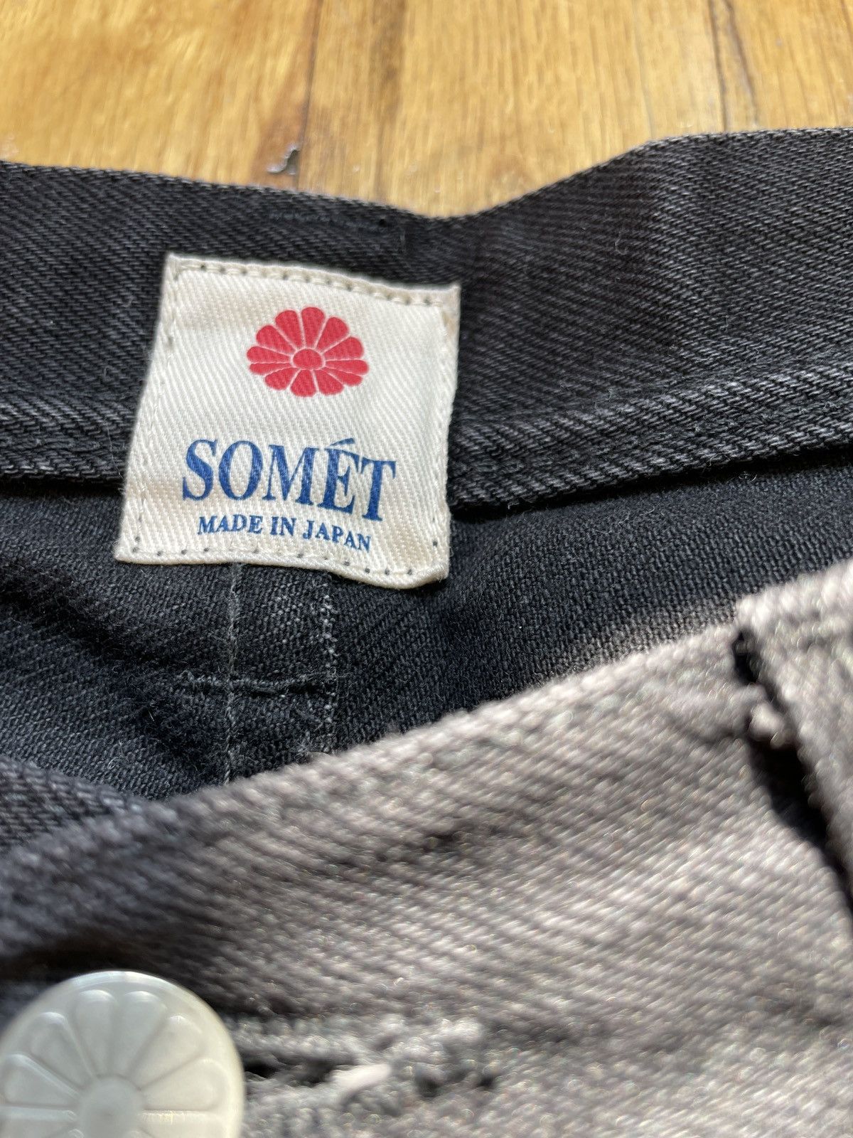 SOMET Somet 005 Raw Denim Black x White Size US 30 / EU 46 - 8 Thumbnail