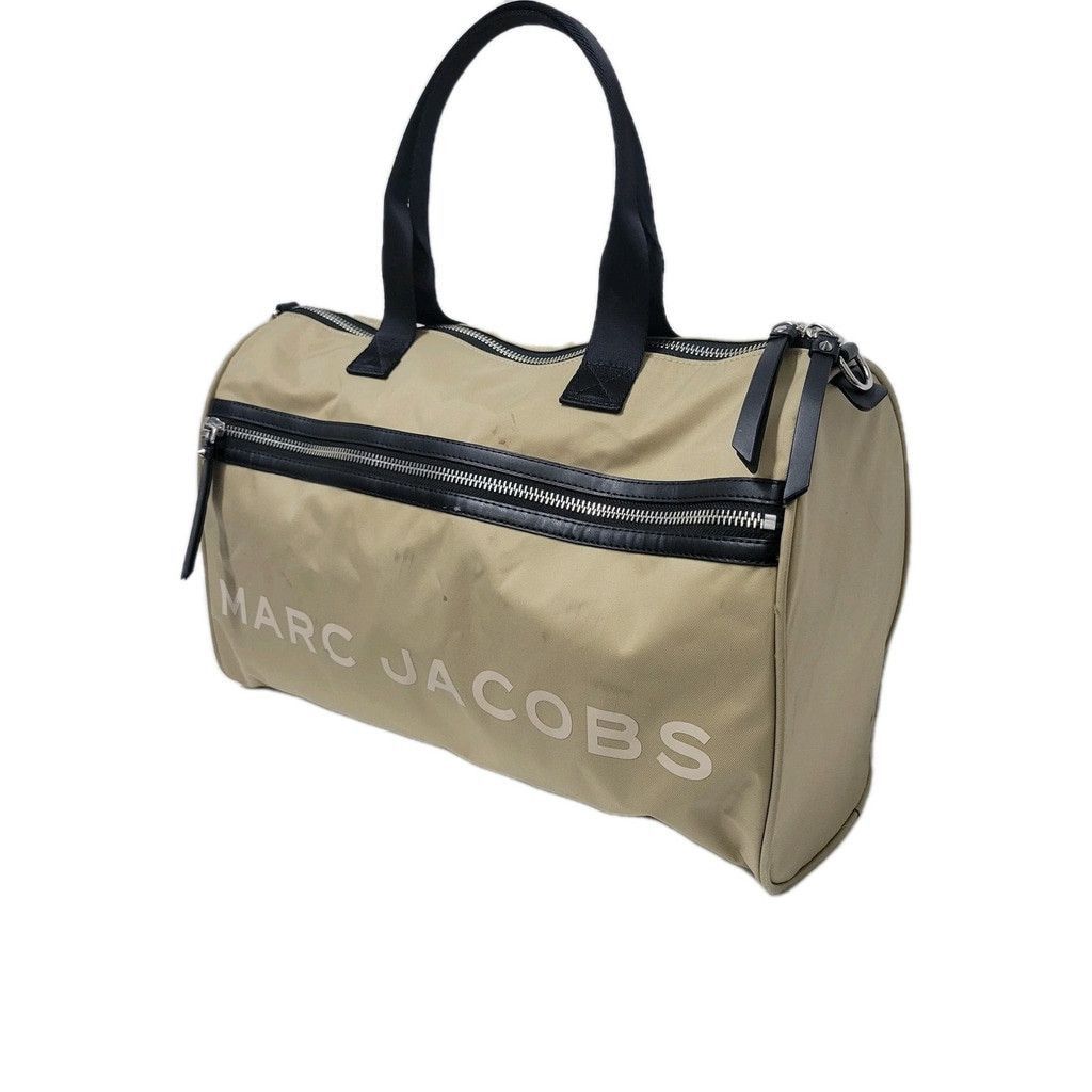 Marc Jacobs Marc Jacob Duffle Bag Khaki Black Leather Trim Double Handle Size ONE SIZE - 3 Thumbnail