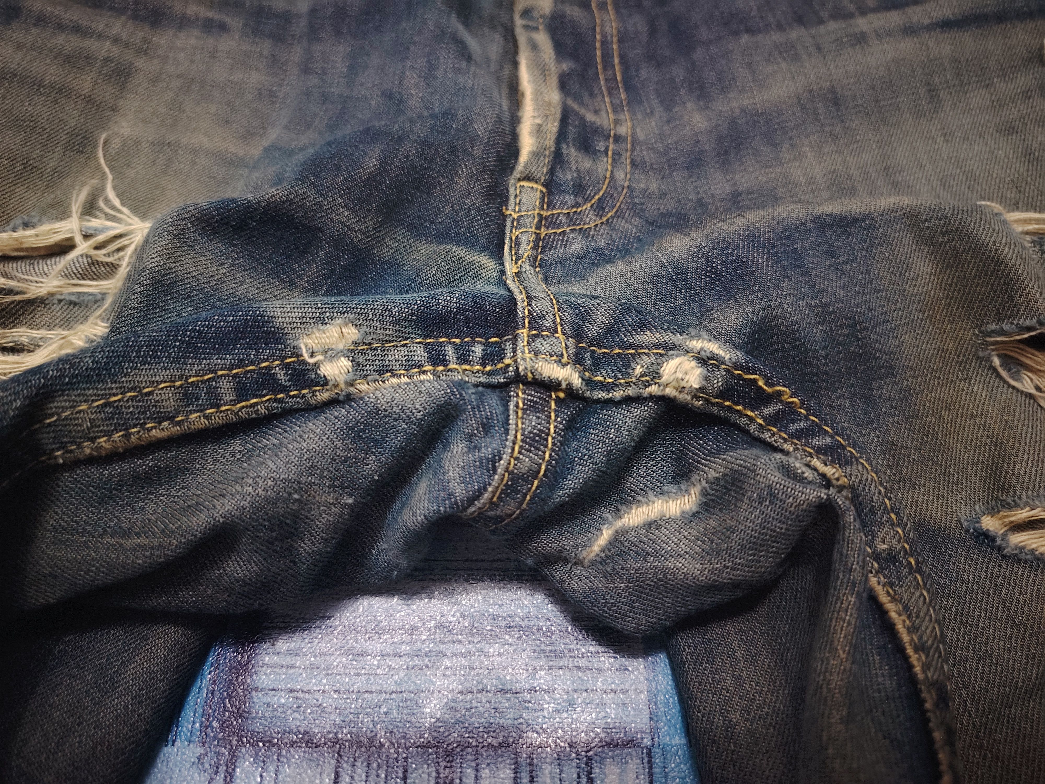 Who Decides War Japanese Trans Continents Distressed Jeans Size US 32 / EU 48 - 10 Thumbnail