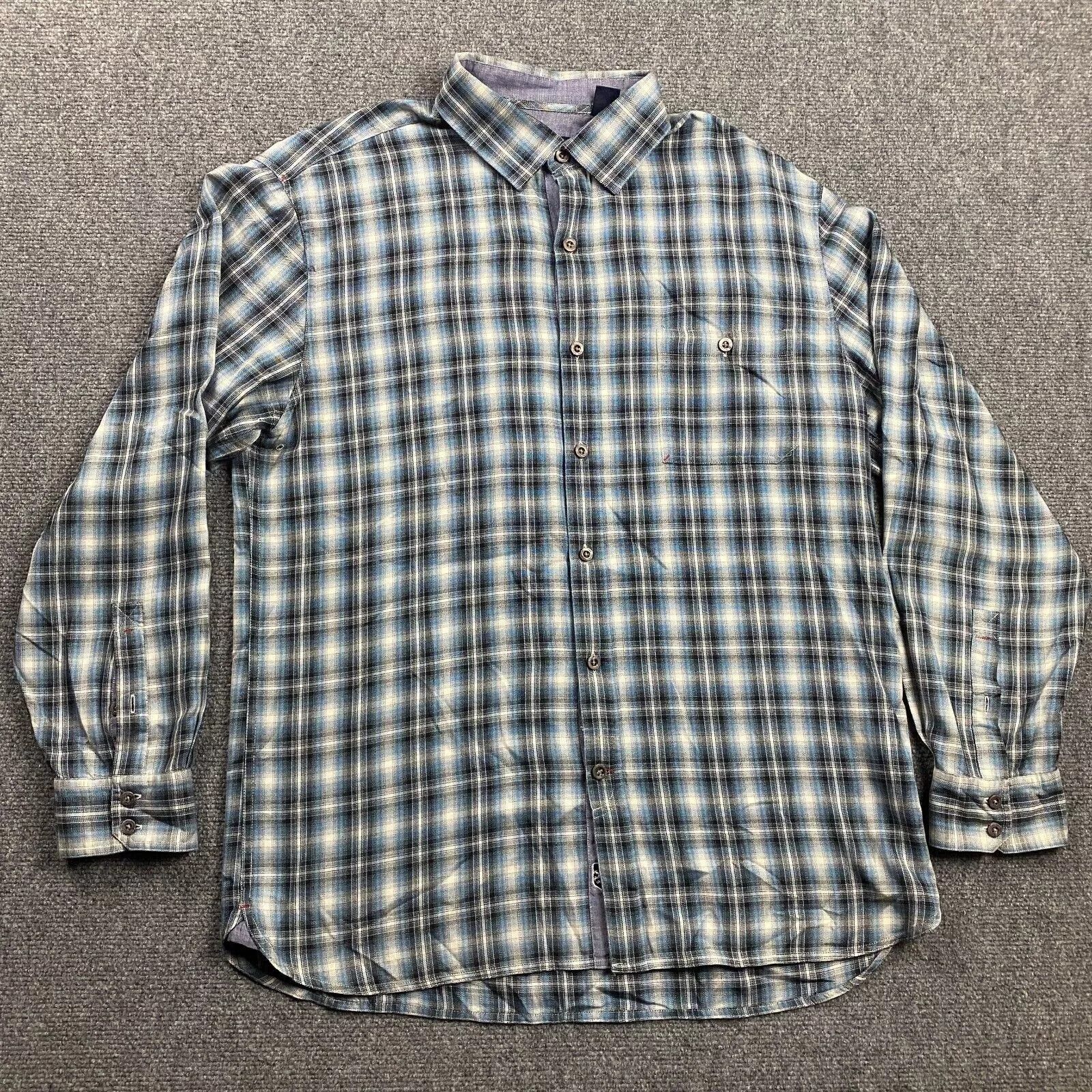 Nat Nast Nat Nast Shirt Mens Large Plaid Button Up American Fit Silk Size US L / EU 52-54 / 3 - 1 Thumbnail
