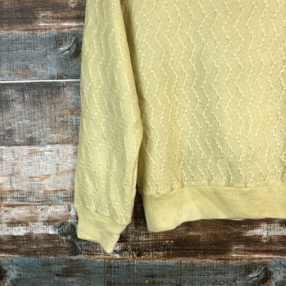 Homespun Knitwear M9 Sister japan vintage Yellow Knitwear #A2360 Size XS / US 0-2 / IT 36-38 - 15 Thumbnail