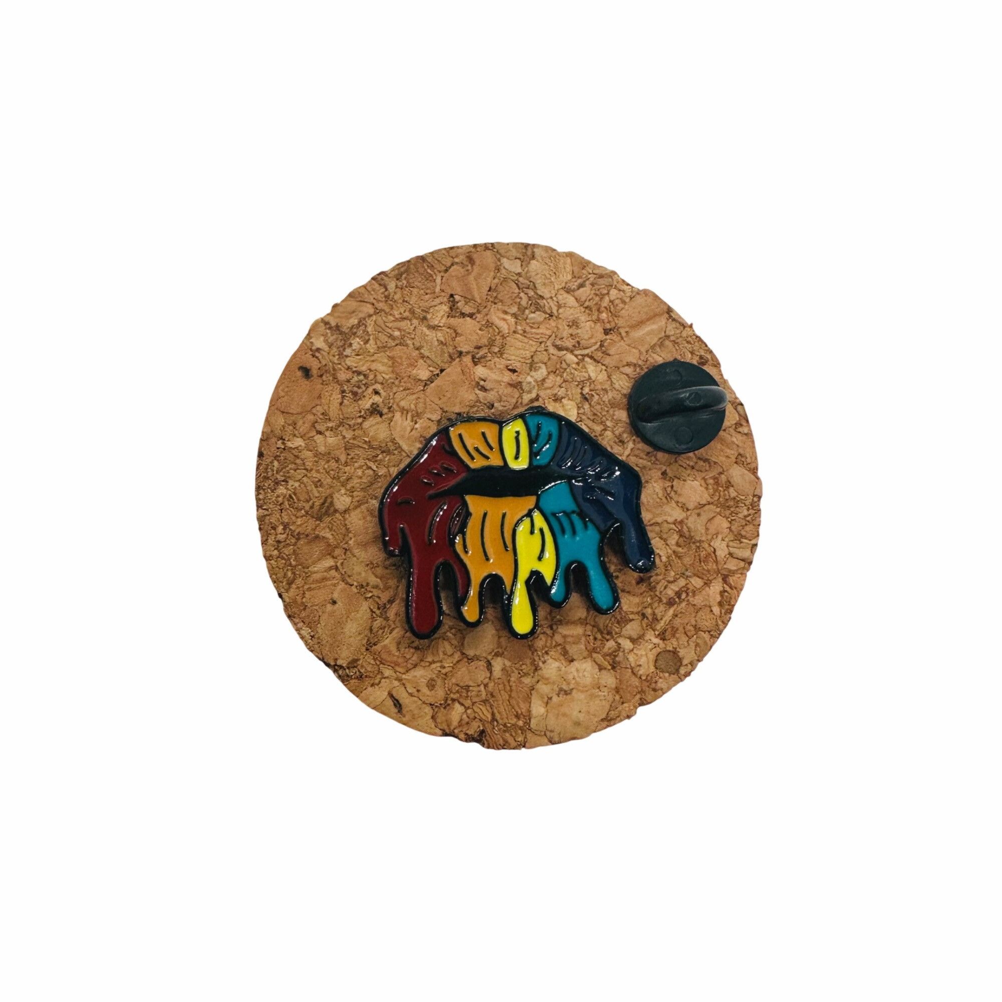 Other ✨Cartoon Rainbow Lip Melting Enamel Pin Colorful Badge Brooc Size ONE SIZE - 3 Thumbnail