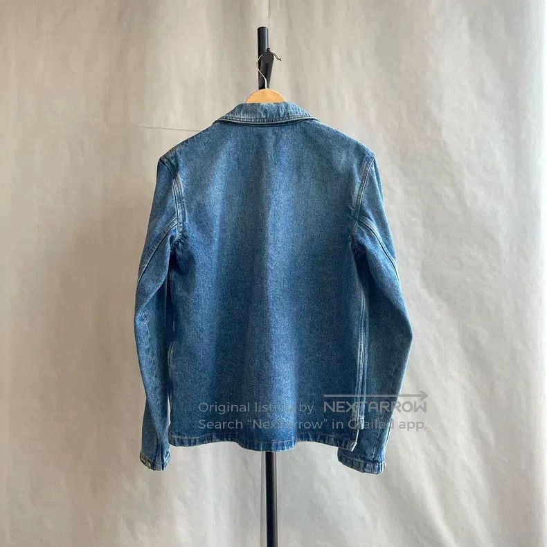 Loewe Loewe Classic Leather Brand Denim Jacket Size XXS / US 00 / IT 34 - 2 Thumbnail