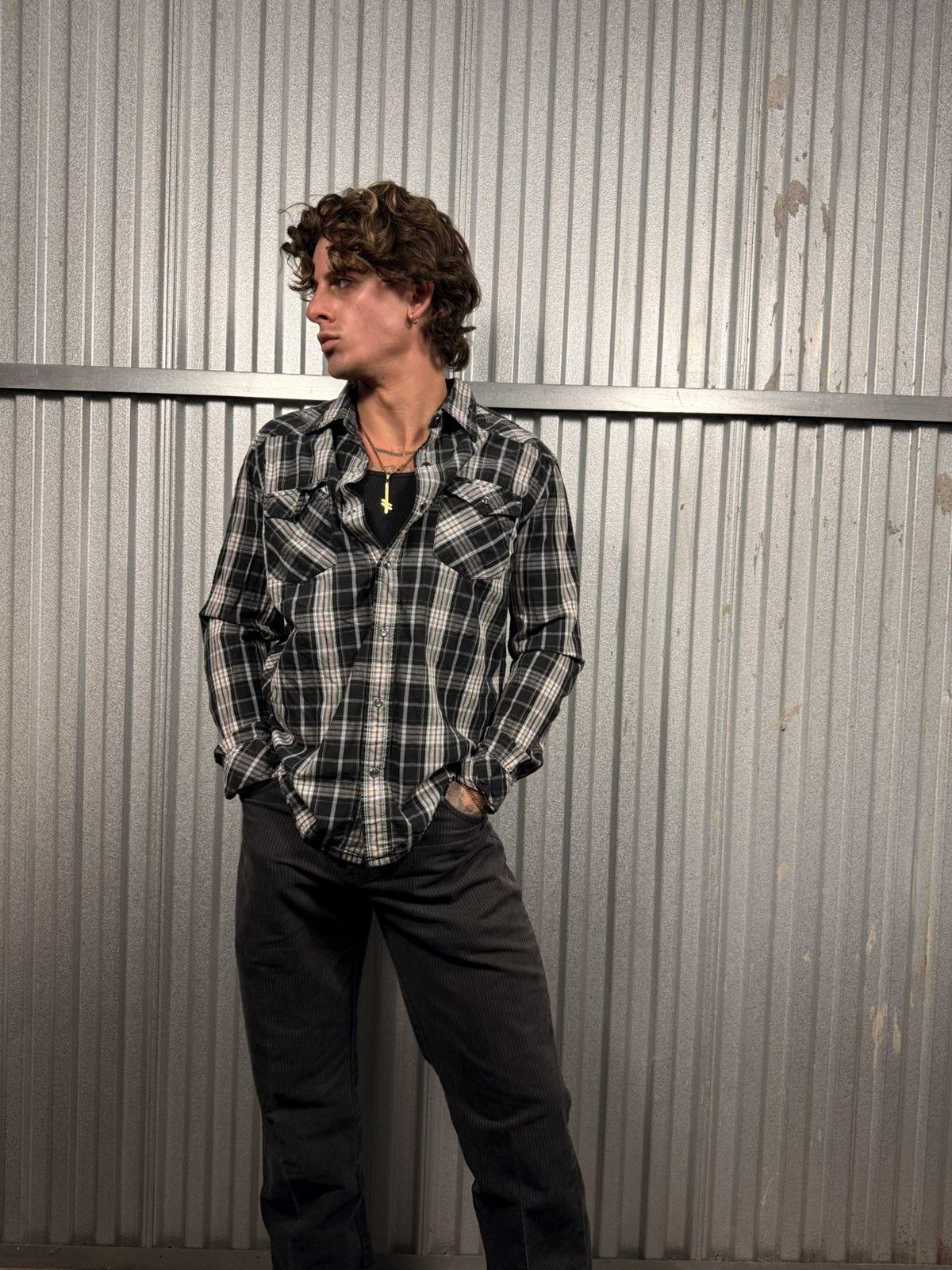 Levi's Vintage Levis Signature Pearl Snap Plaid Western Button Up Size US M / EU 48-50 / 2 - 5 Thumbnail