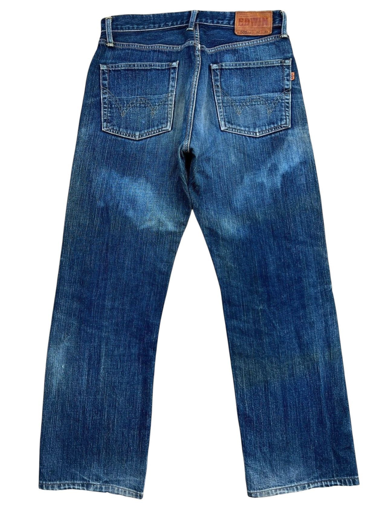 Edwin Vintage Edwin 505X Selvedge Distressed Mudwash Jeans 32x29 Size US 32 / EU 48 - 3 Thumbnail