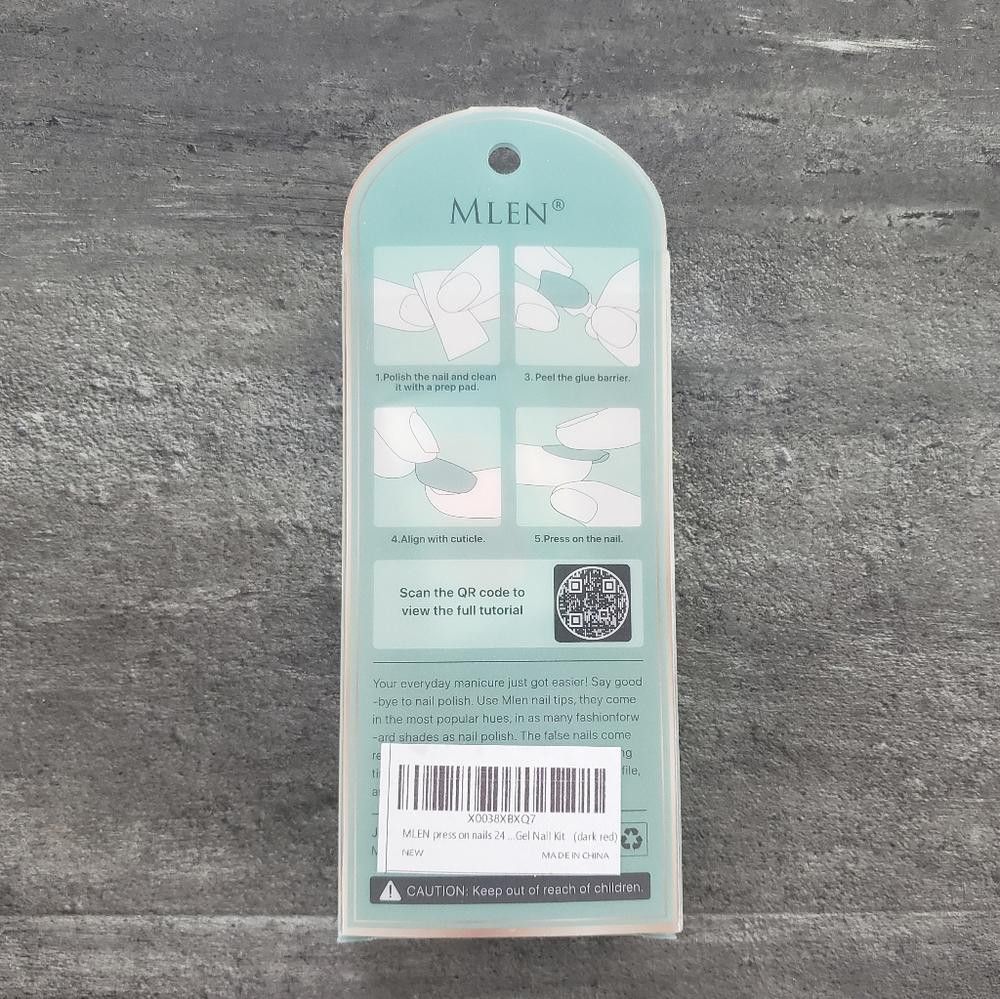 Designer MLEN DIARY | Vermilion Natural Nail Art Size ONE SIZE - 2 Thumbnail