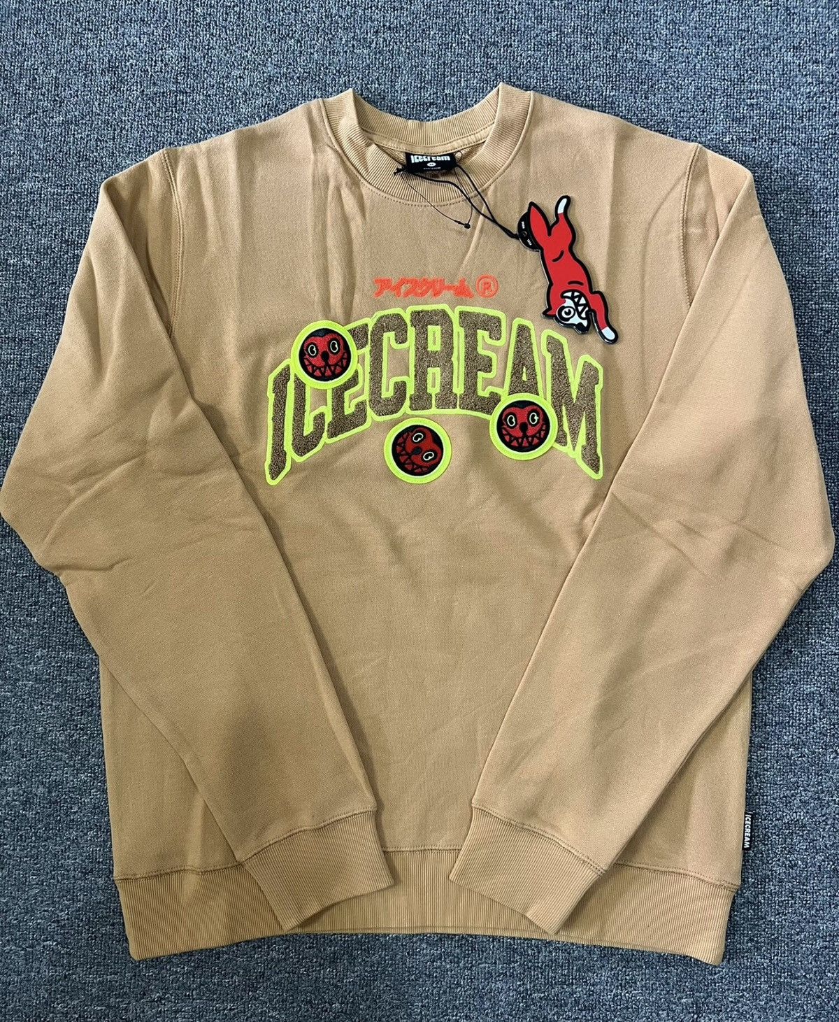 Billionaire Boys Club BBC ICECREAM Terry Embroidered FlyingDog Crewneck Sweatshirt Size US M / EU 48-50 / 2 - 1 Thumbnail