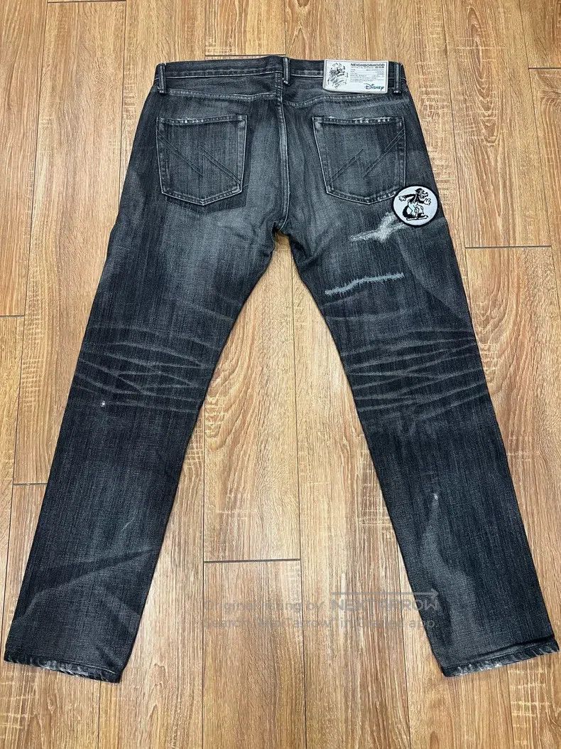 Neighborhood Neighborhood size L Disney denim jeans, ox king, black, si Size US 27 - 4 Thumbnail