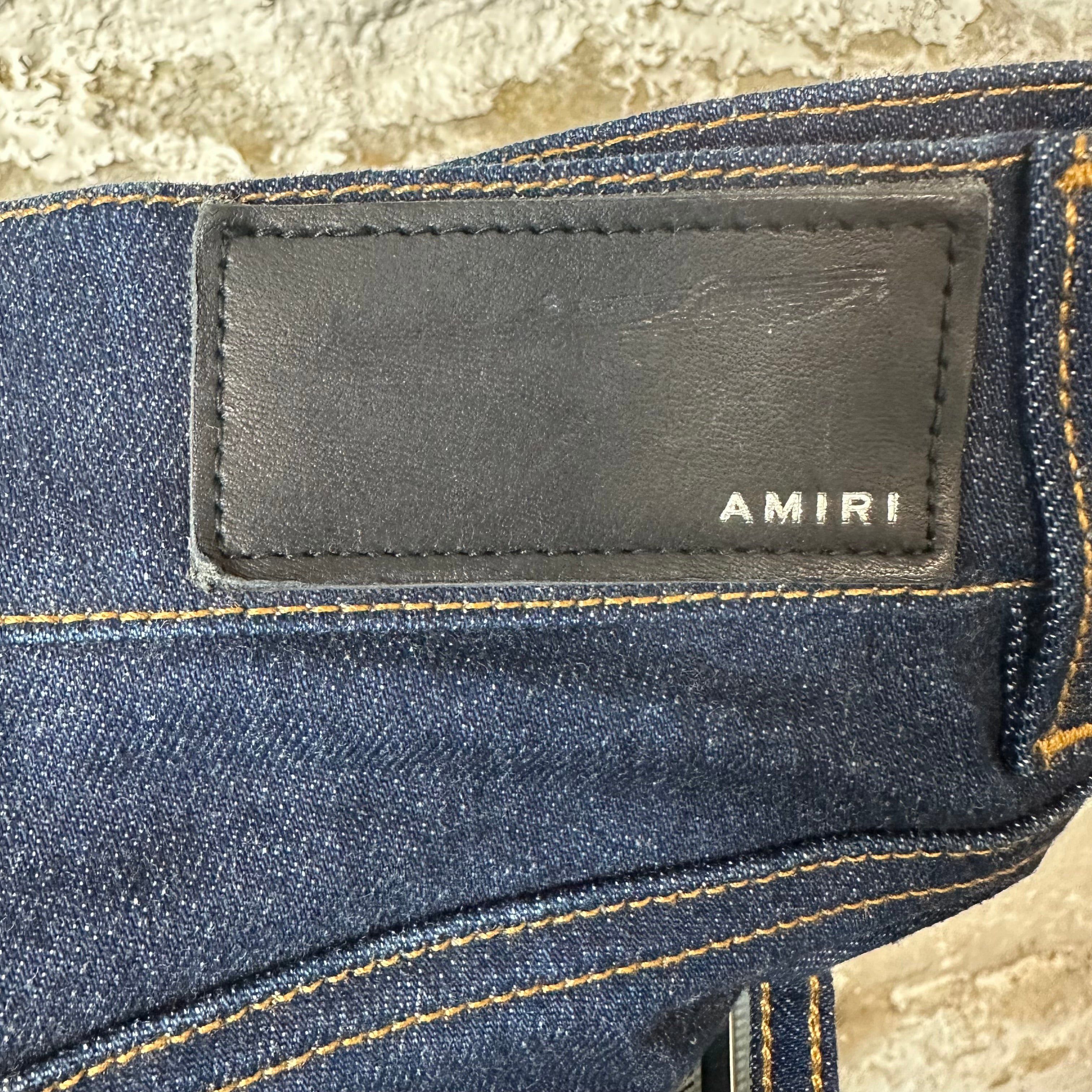Amiri Amiri Plain Dark Blue Denim Jeans Sz 31 Size US 31 - 4 Thumbnail